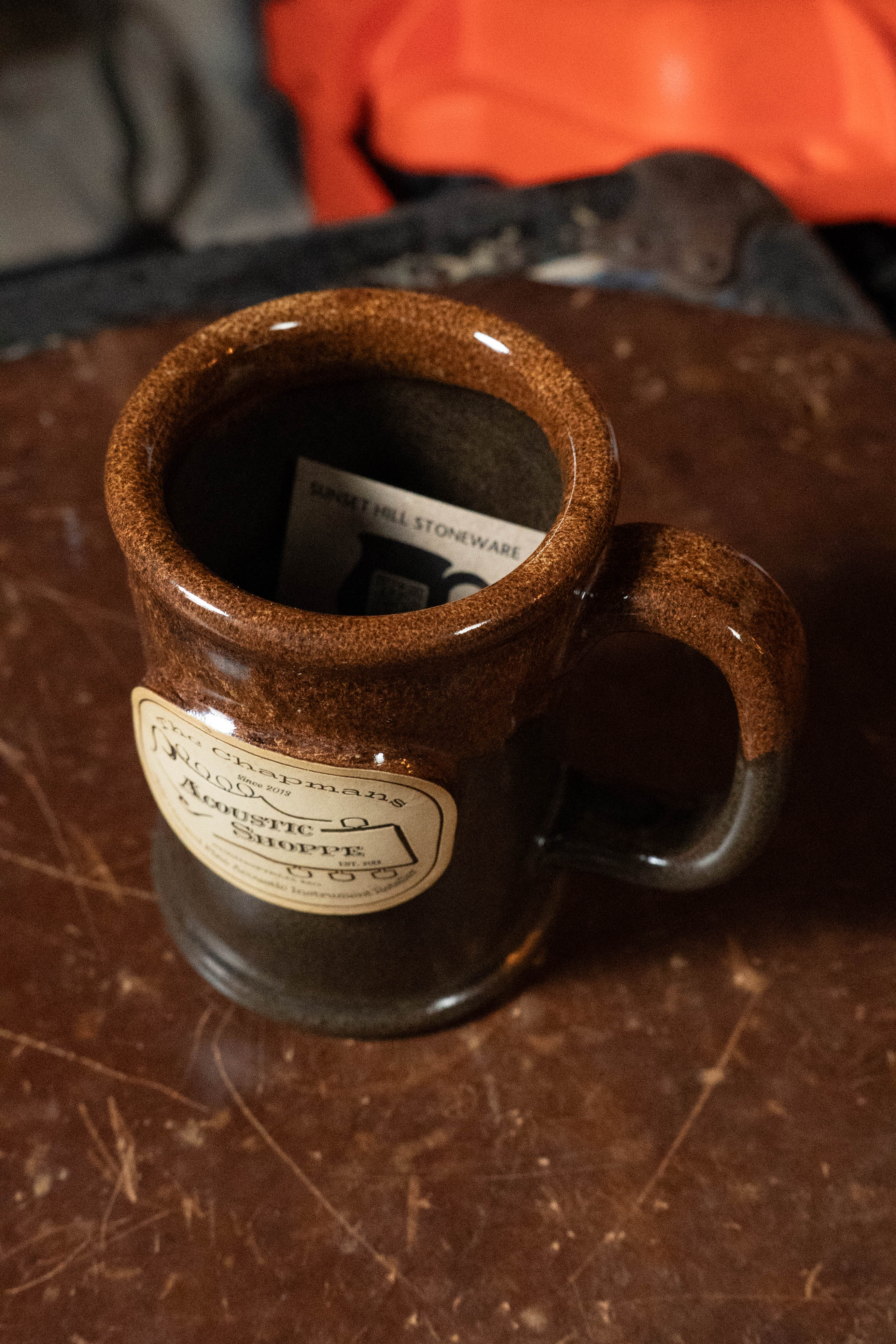 TAS Executive Slim Sunset Hill Stoneware Pottery Mug