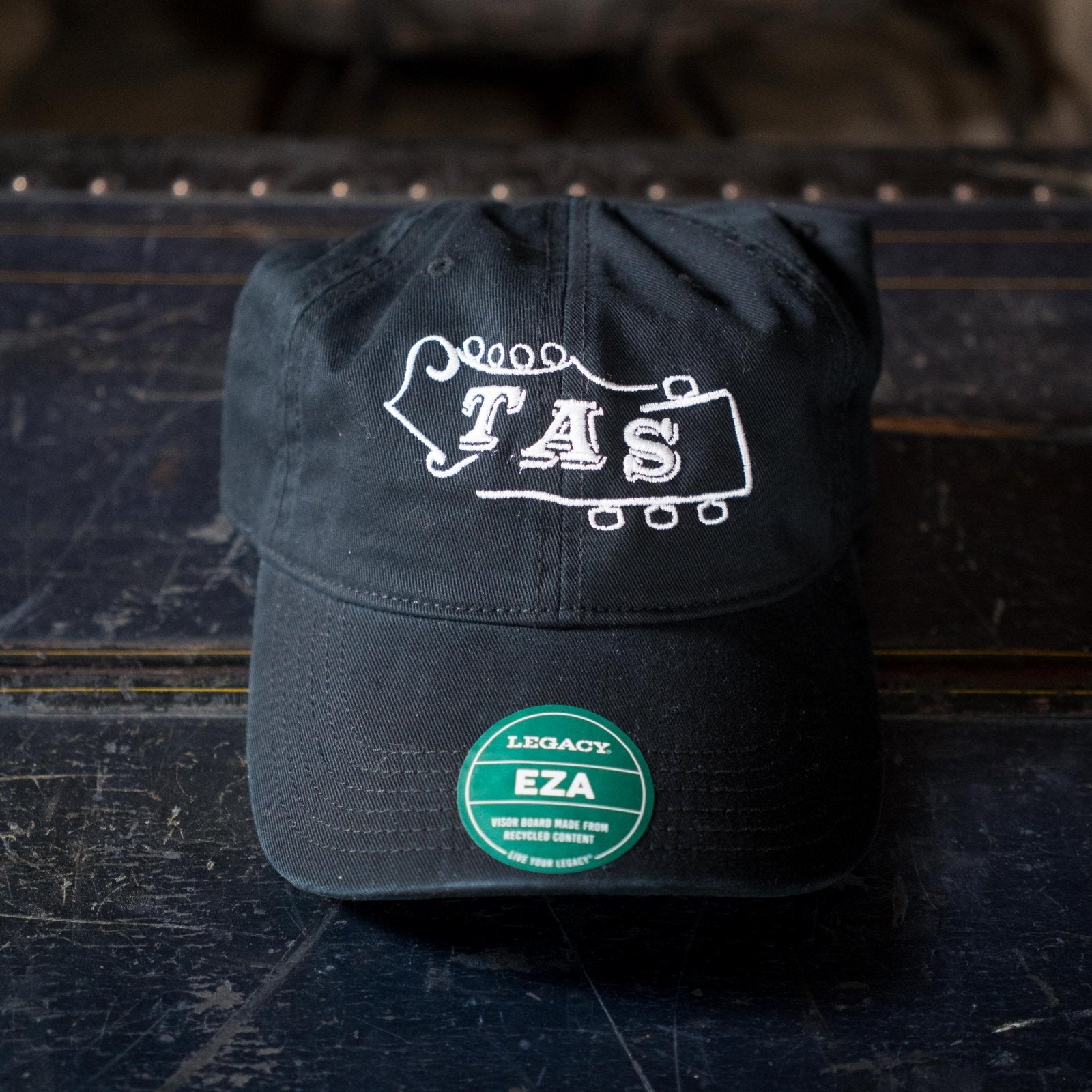 TAS All Cotton Legacy Adjustable Ballcap - Black/White