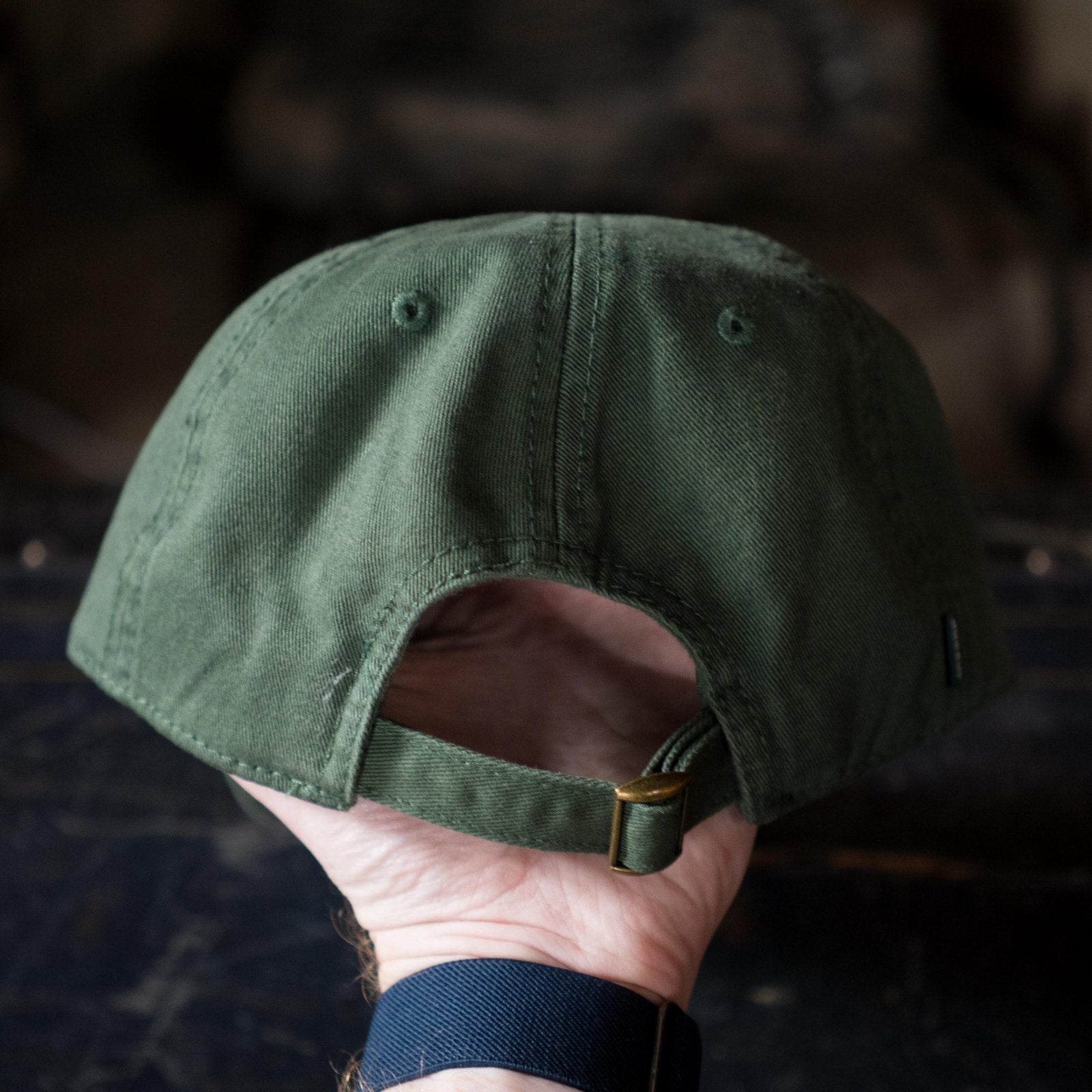 TAS All Cotton Legacy Adjustable Ballcap - Dark Green/White