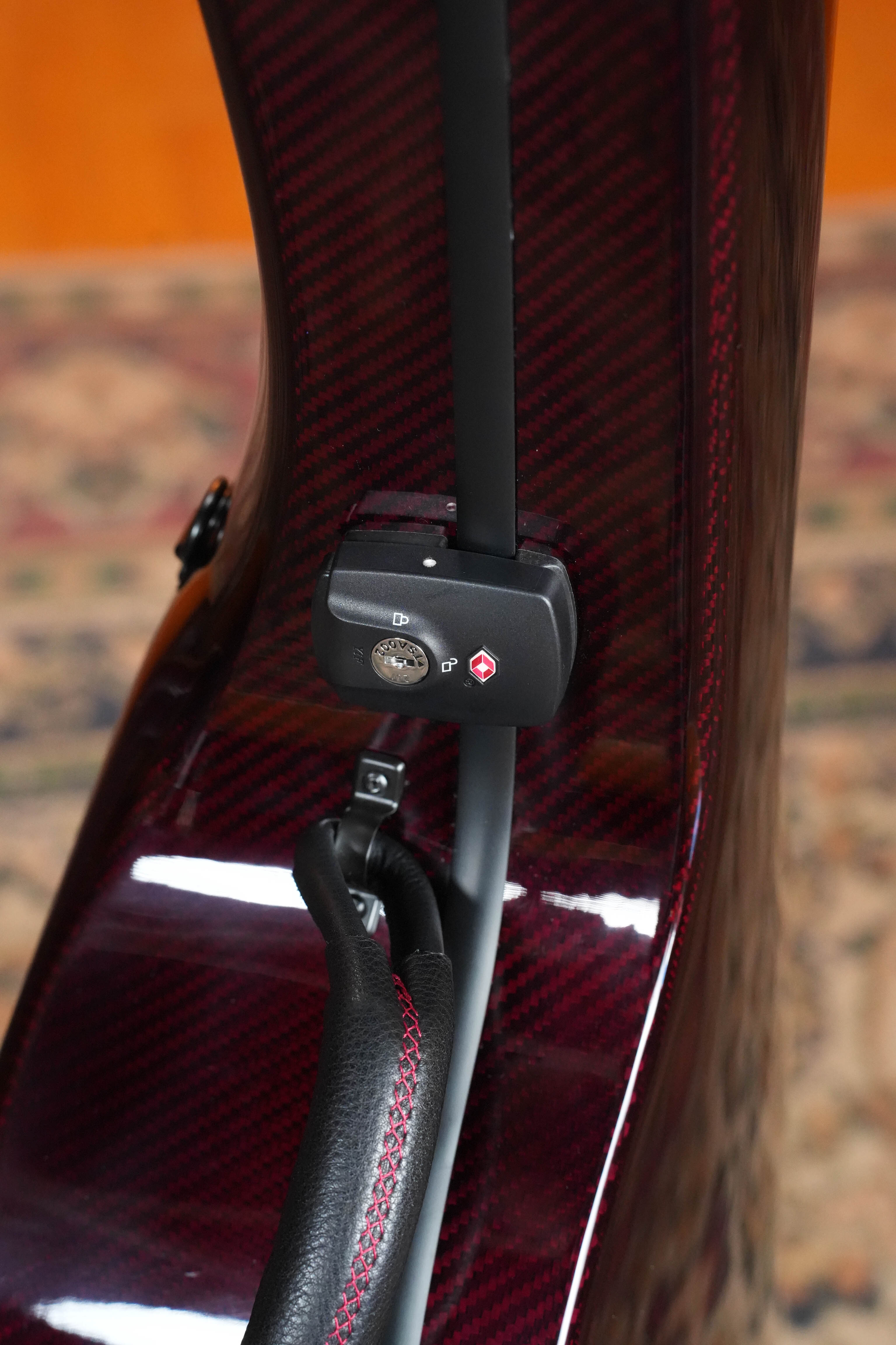 TKL Voyager 14-Fret Traditional OptiX Red/Black Carbon Fiber Dreadnought Case