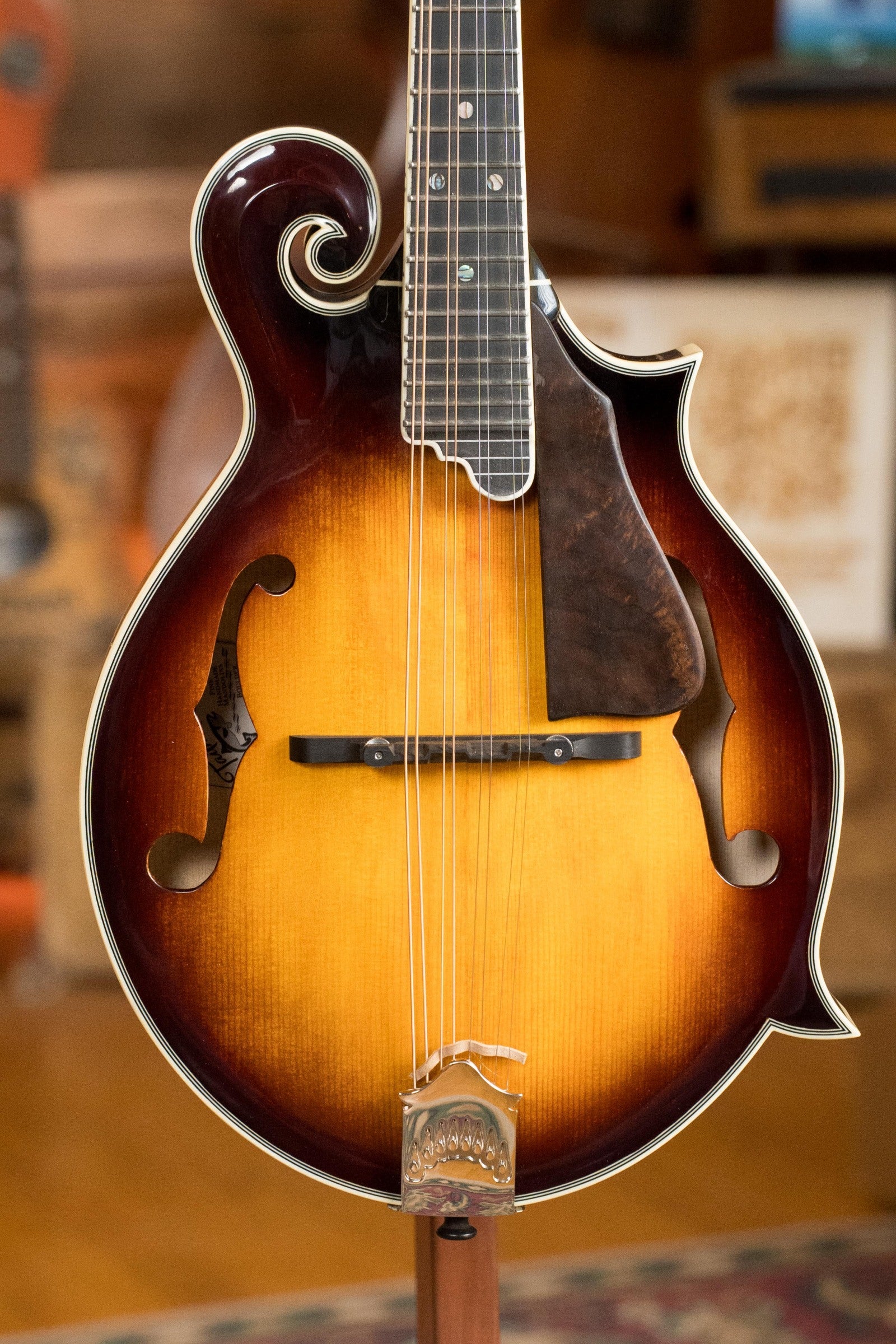 Tailwater TW-F5 Spruce/Flamed Maple F-Style Mandolin w/Scooped Fretboard Extension #1203