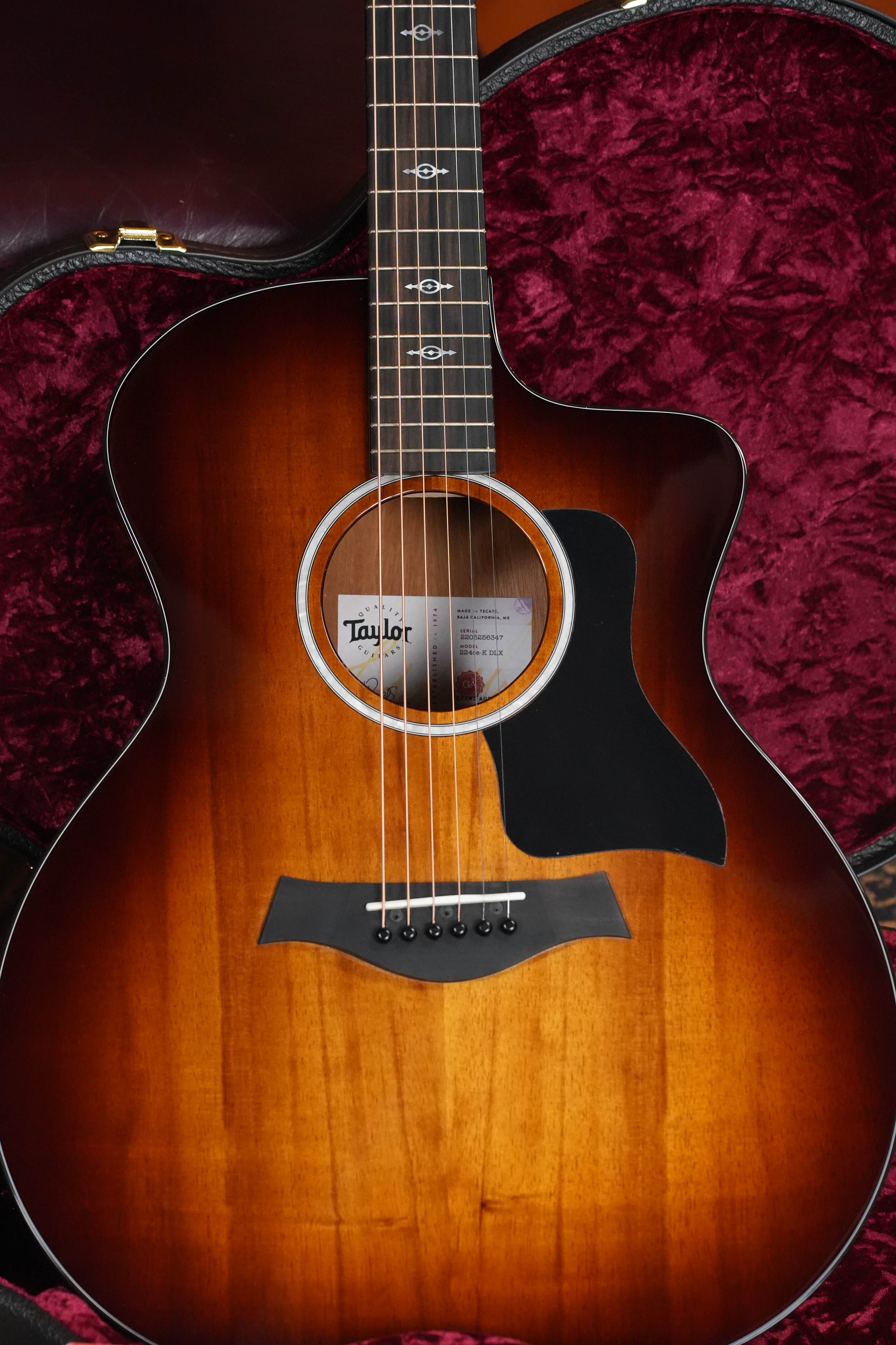 Taylor 224ce-K DLX Grand Auditorium Acoustic-Electric #6347