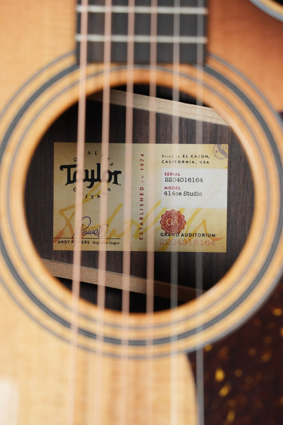 Taylor 414ce Studio Grand Auditorium Acoustic-Electric #6164