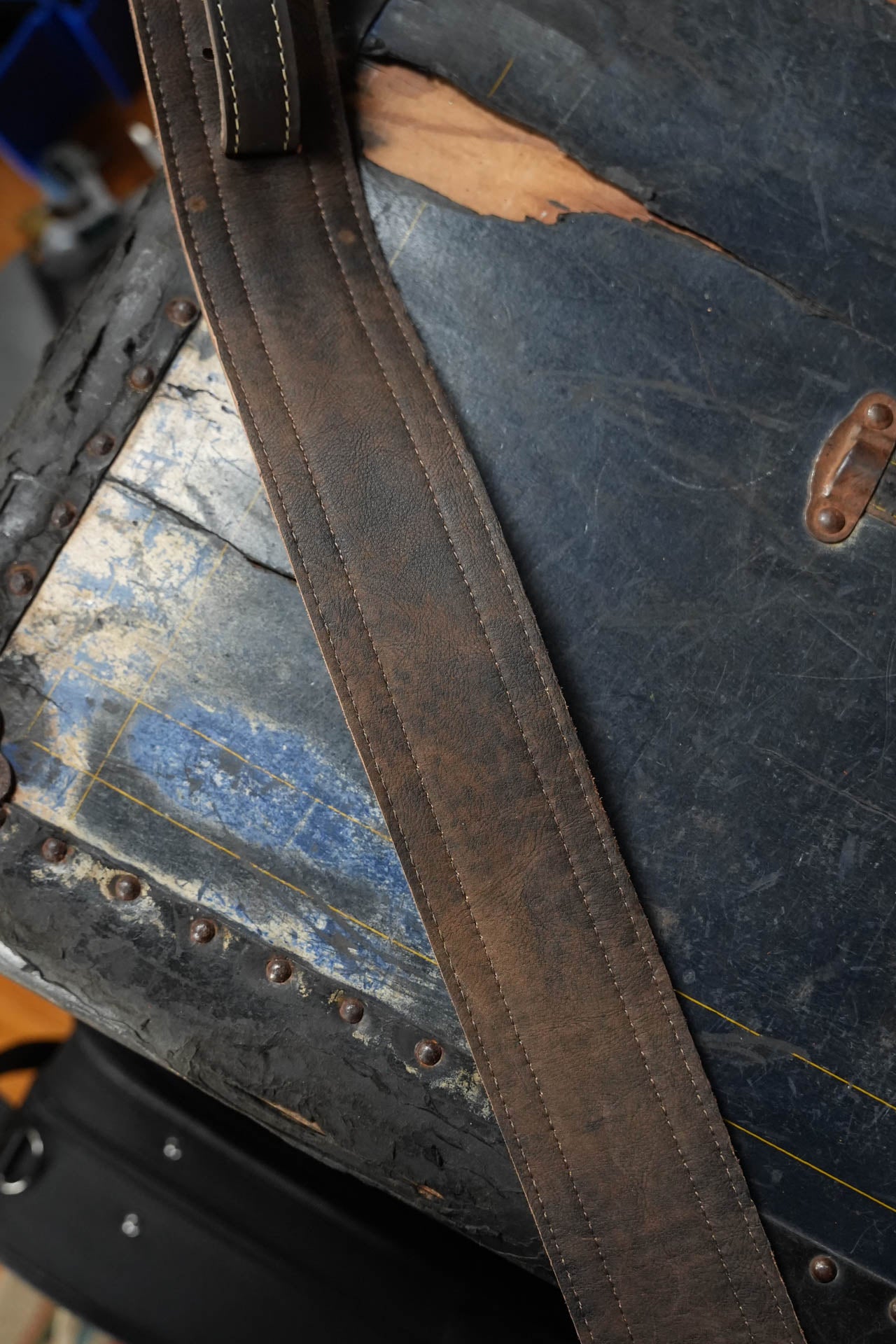 Taylor Element Strap, Distressed Leather, Dark Brown