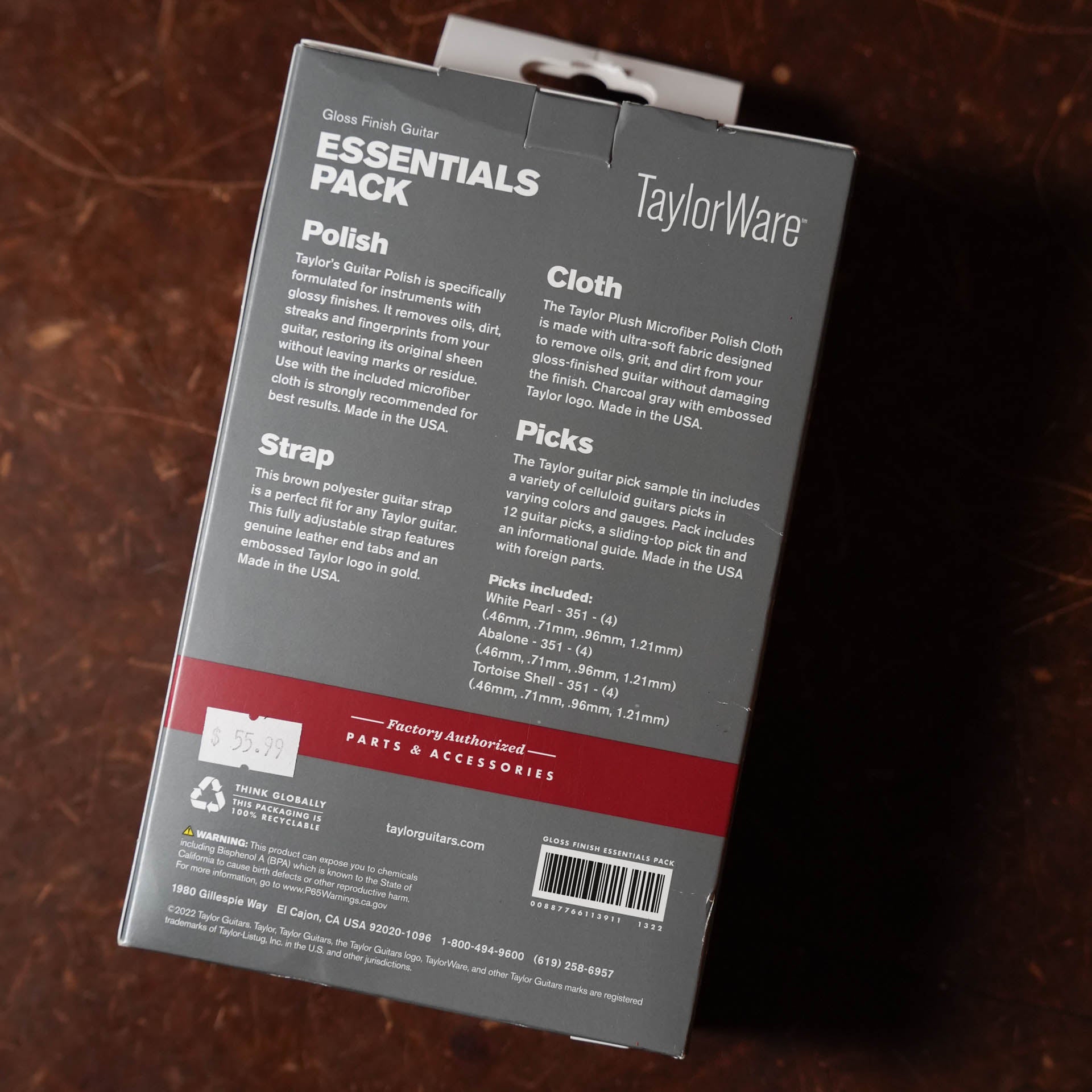 Taylor Essentials Pack, Gloss Finish