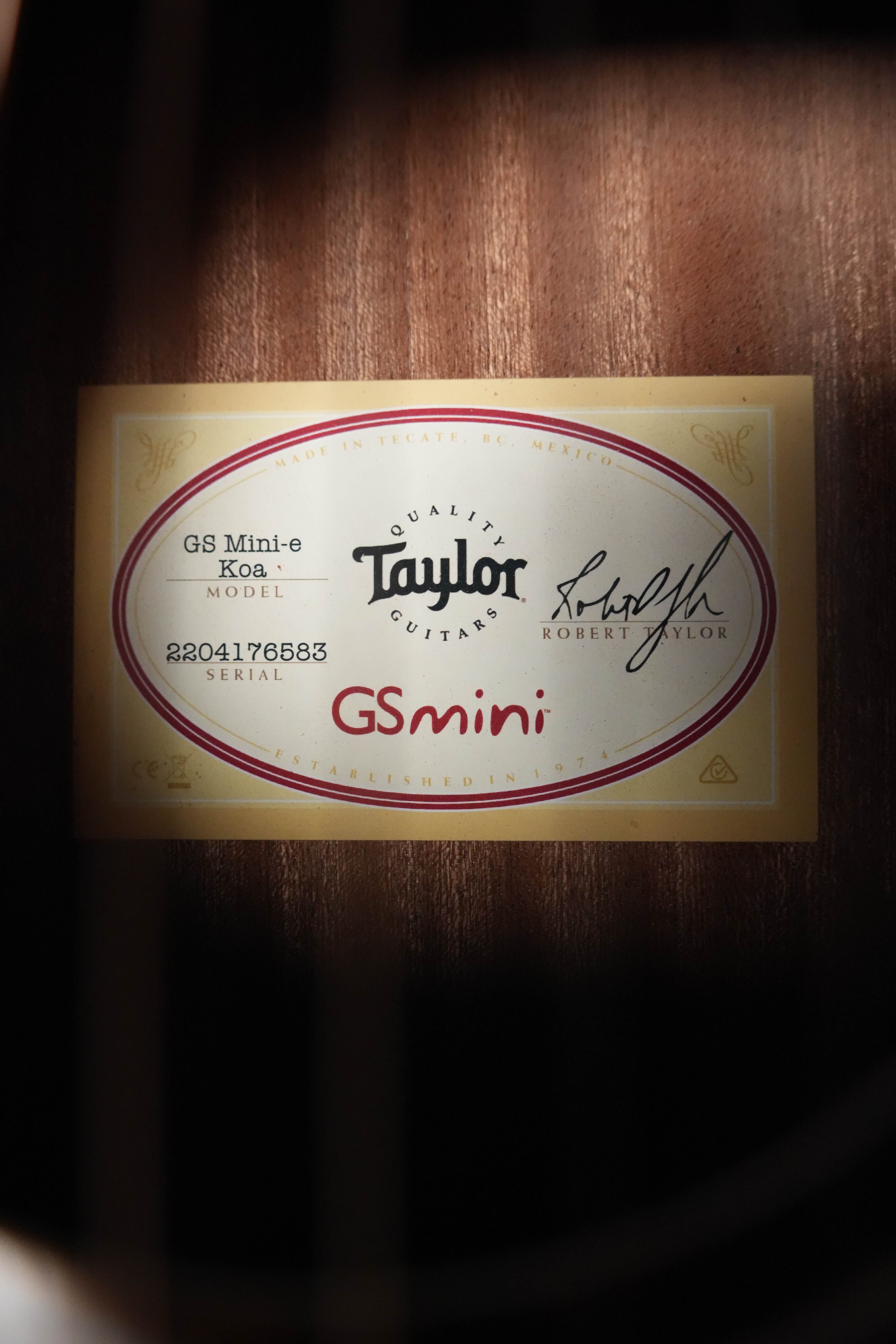 Taylor GS Mini-e Koa Acoustic-Electric #6583