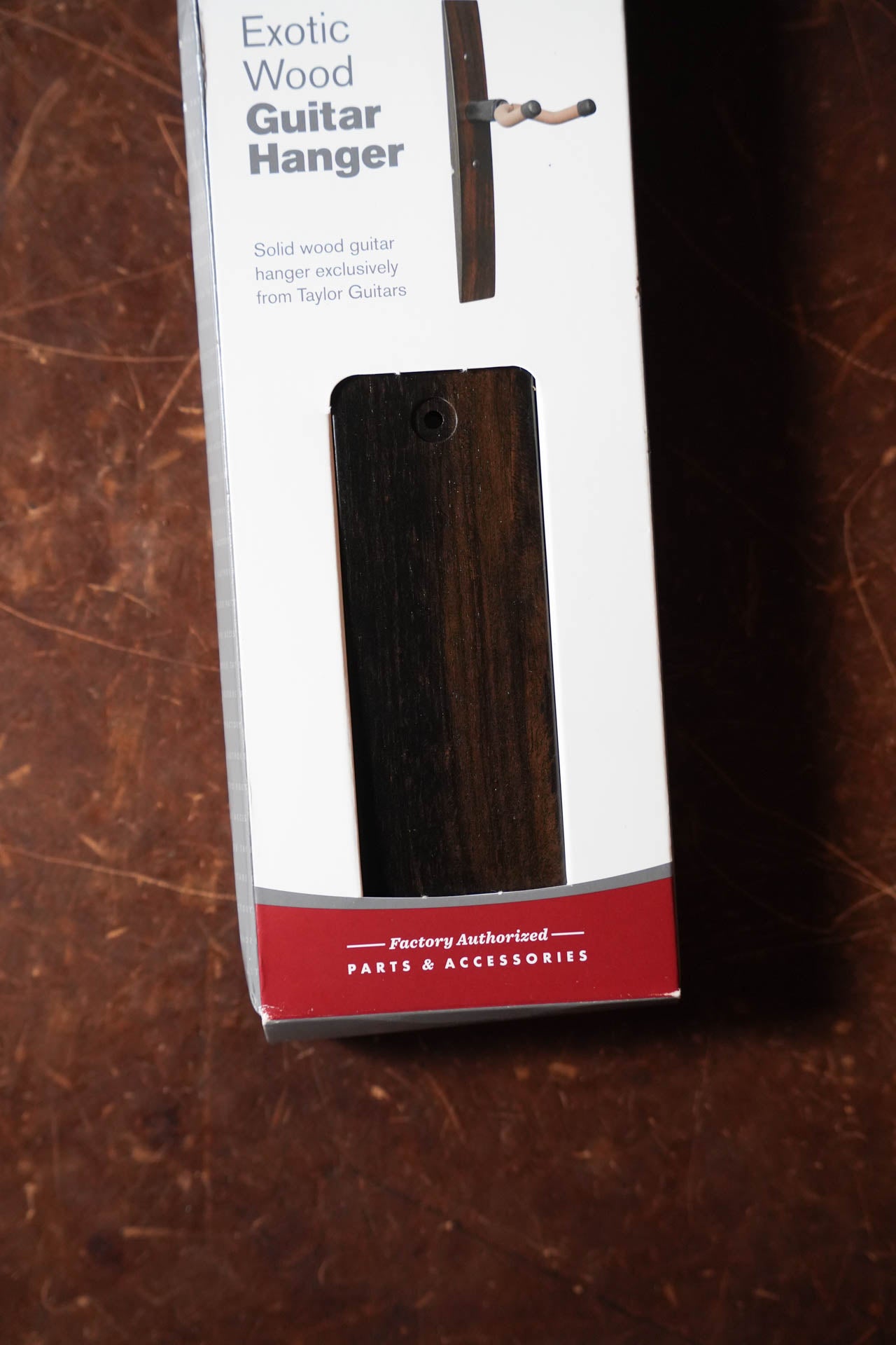 Taylor Guitar Wall Hanger, Ebony, No Inlay