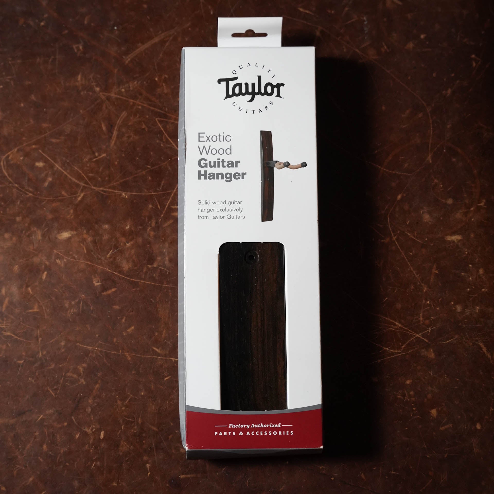 Taylor Guitar Wall Hanger, Ebony, No Inlay