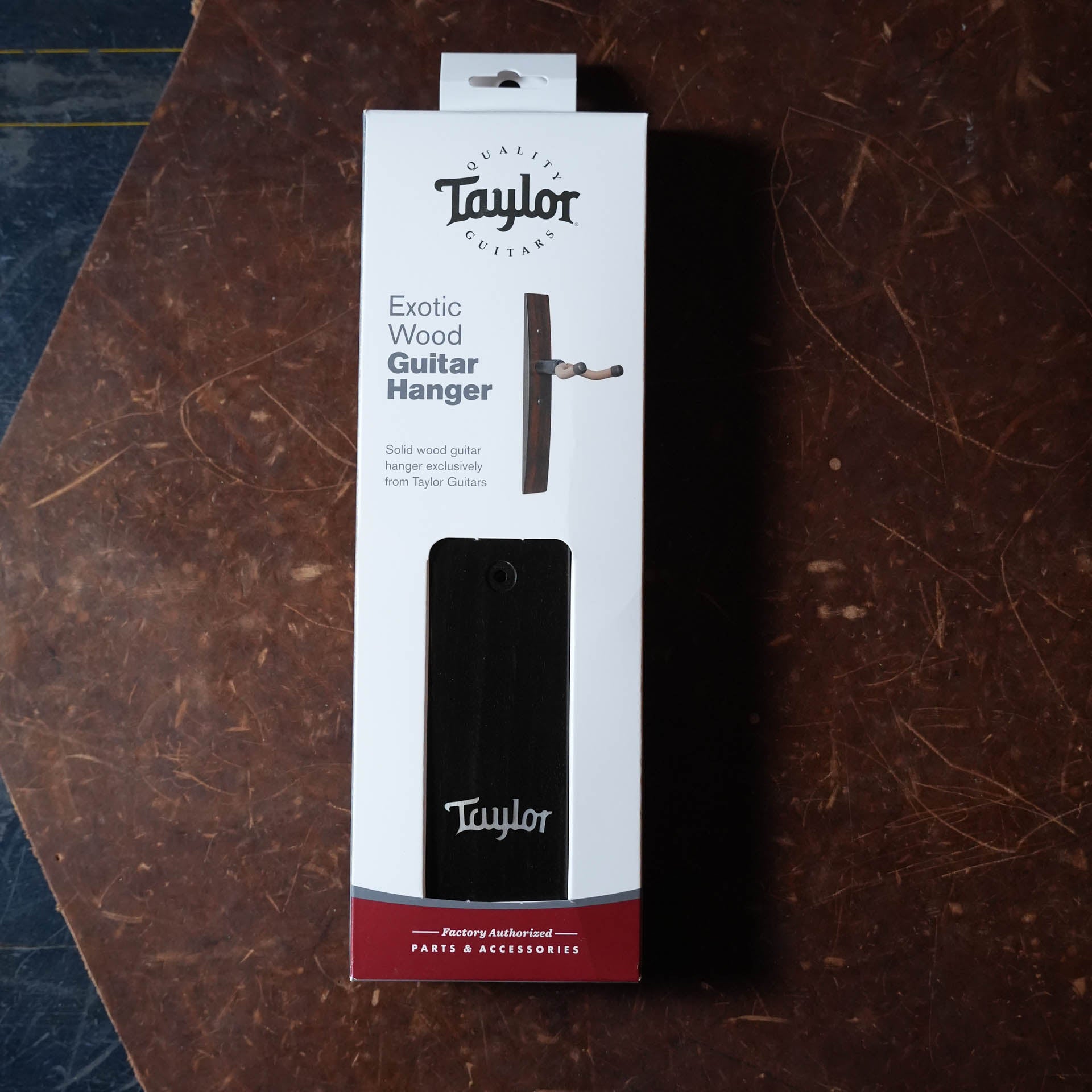 Taylor Logo Guitar Hanger, Ebony, Italian Acrylic Inlay