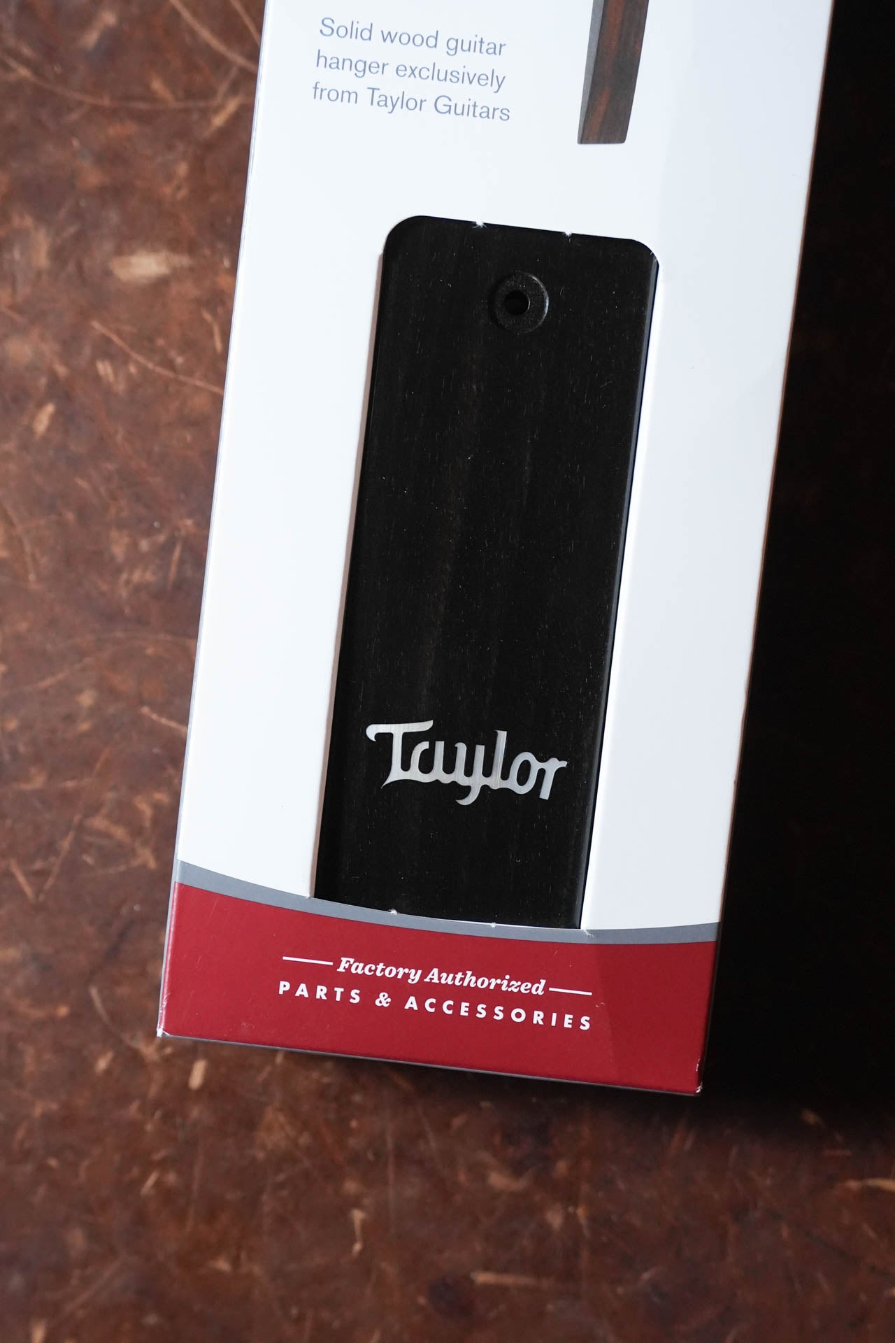 Taylor Logo Guitar Hanger, Ebony, Italian Acrylic Inlay