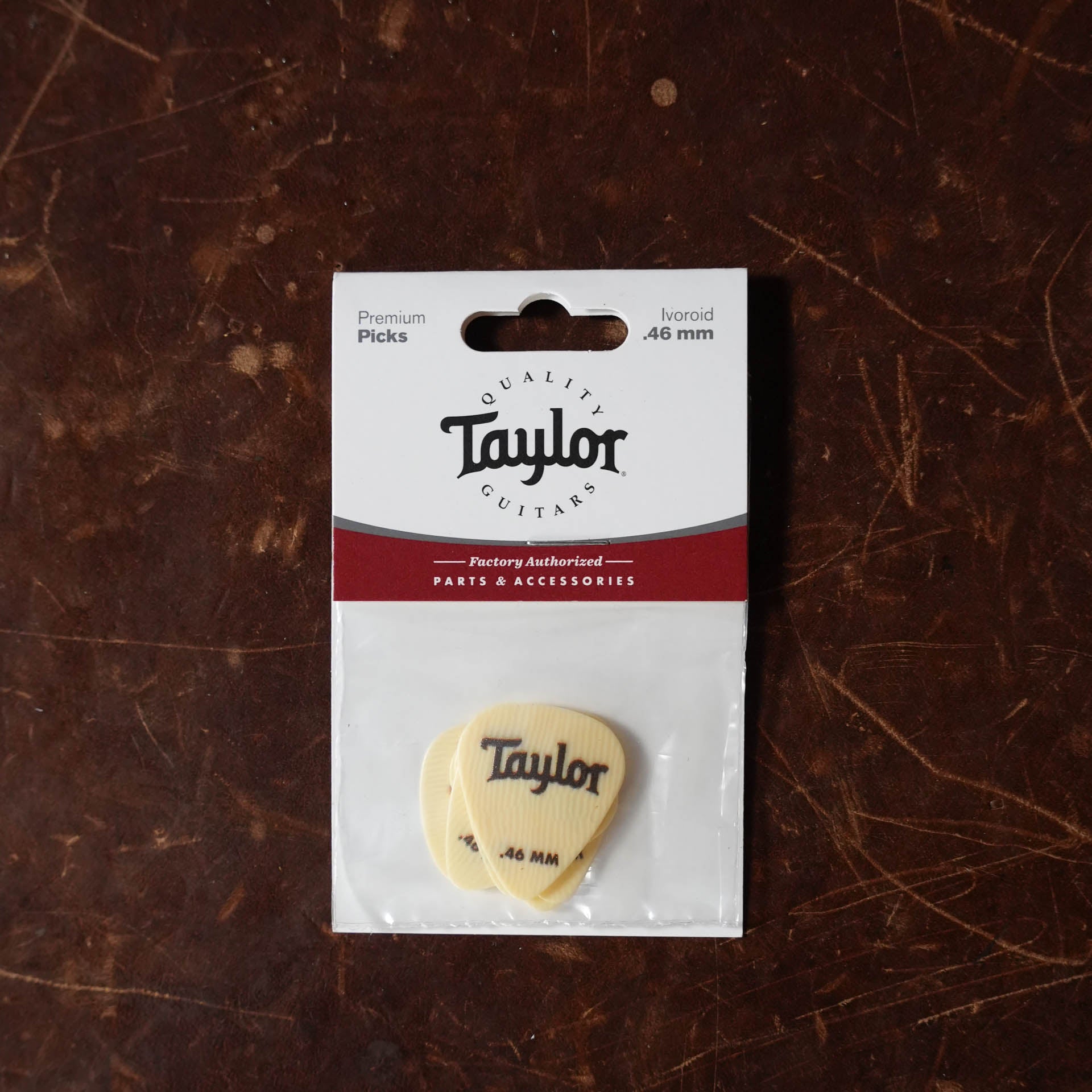 Taylor Premium DarkTone Ivoroid 351 Picks, 0.46mm, 6-pack