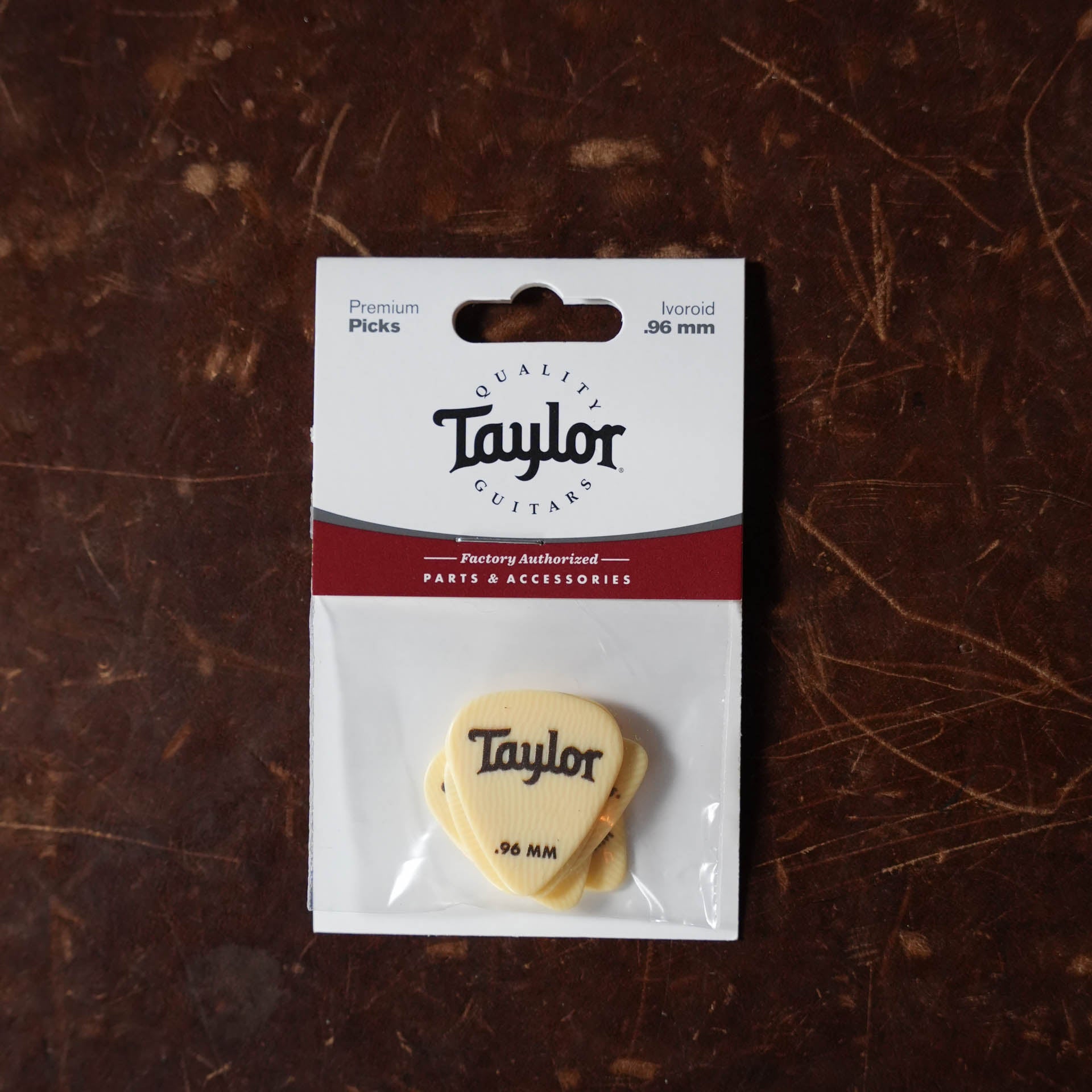 Taylor Premium DarkTone Ivoroid 351 Picks, 0.96mm, 6-pack