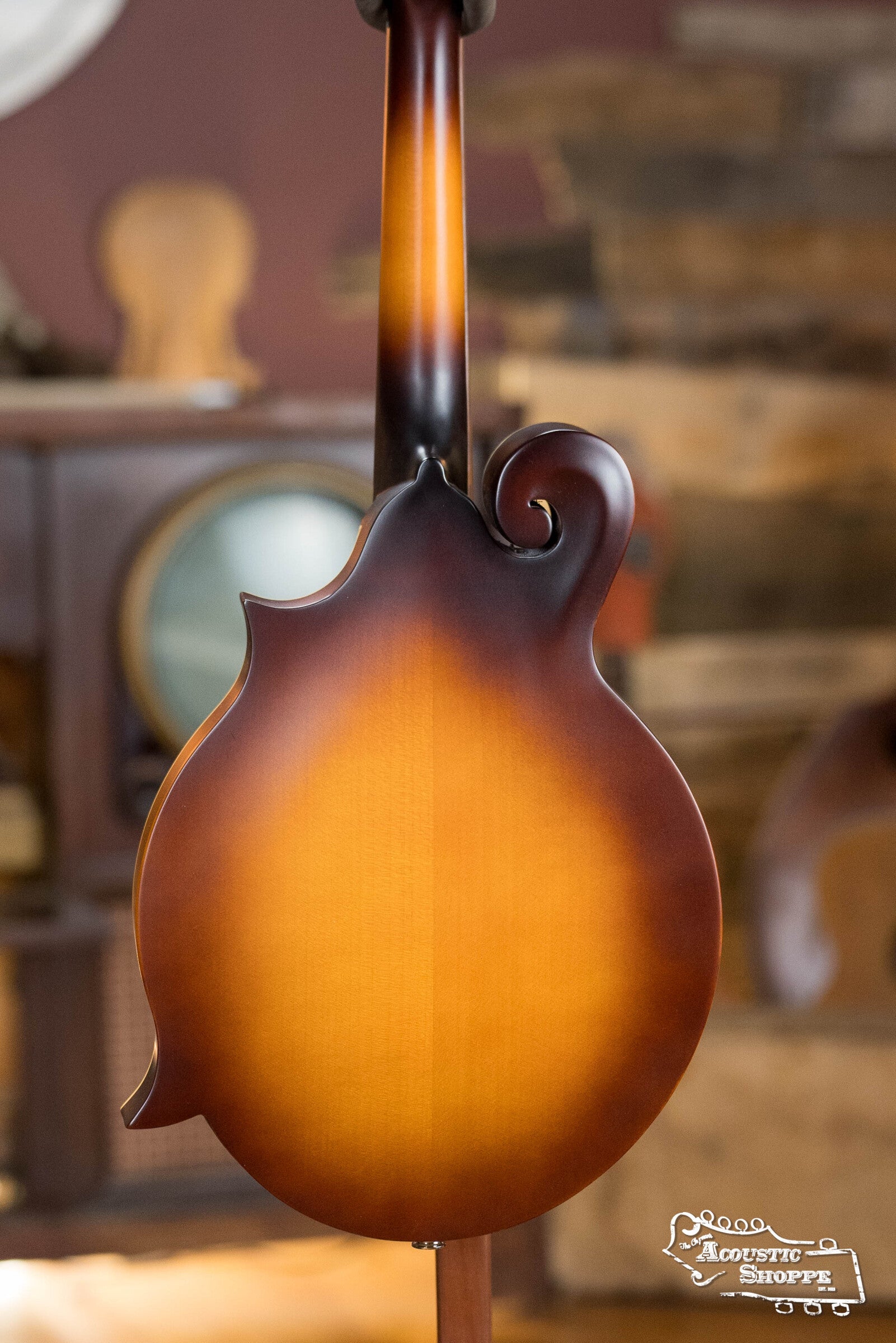The Loar LM-590E-MS "Contemporary" Spruce/Maple F-Style Sunburst Mandolin w/Pickup #0868