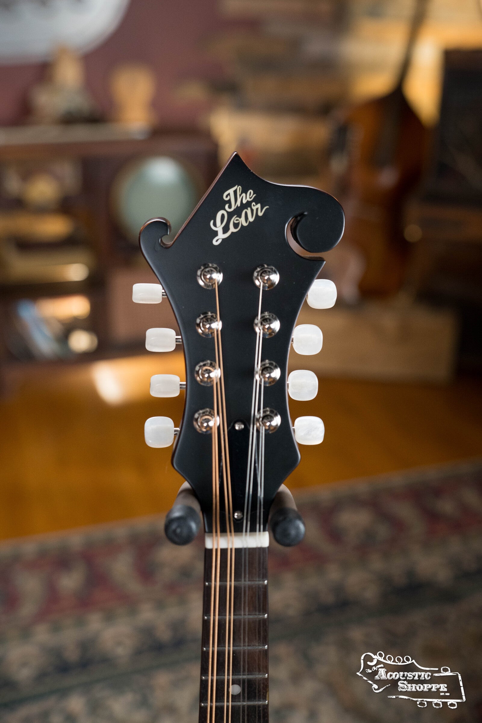 The Loar LM-590E-MS "Contemporary" Spruce/Maple F-Style Sunburst Mandolin w/Pickup #0868