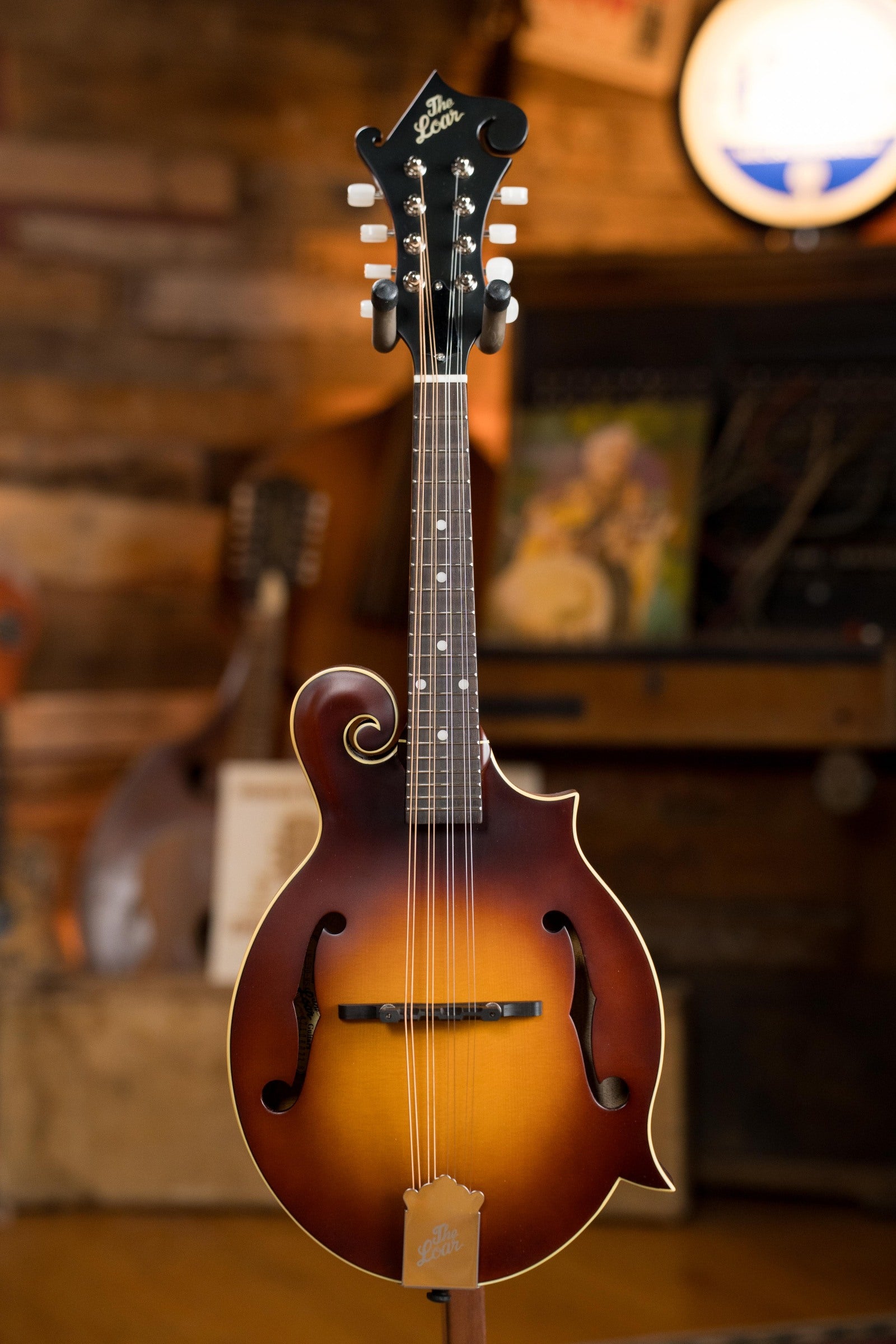 The Loar LM-590-MS Contemporary Satin F-Style Sunburst Mandolin #0228