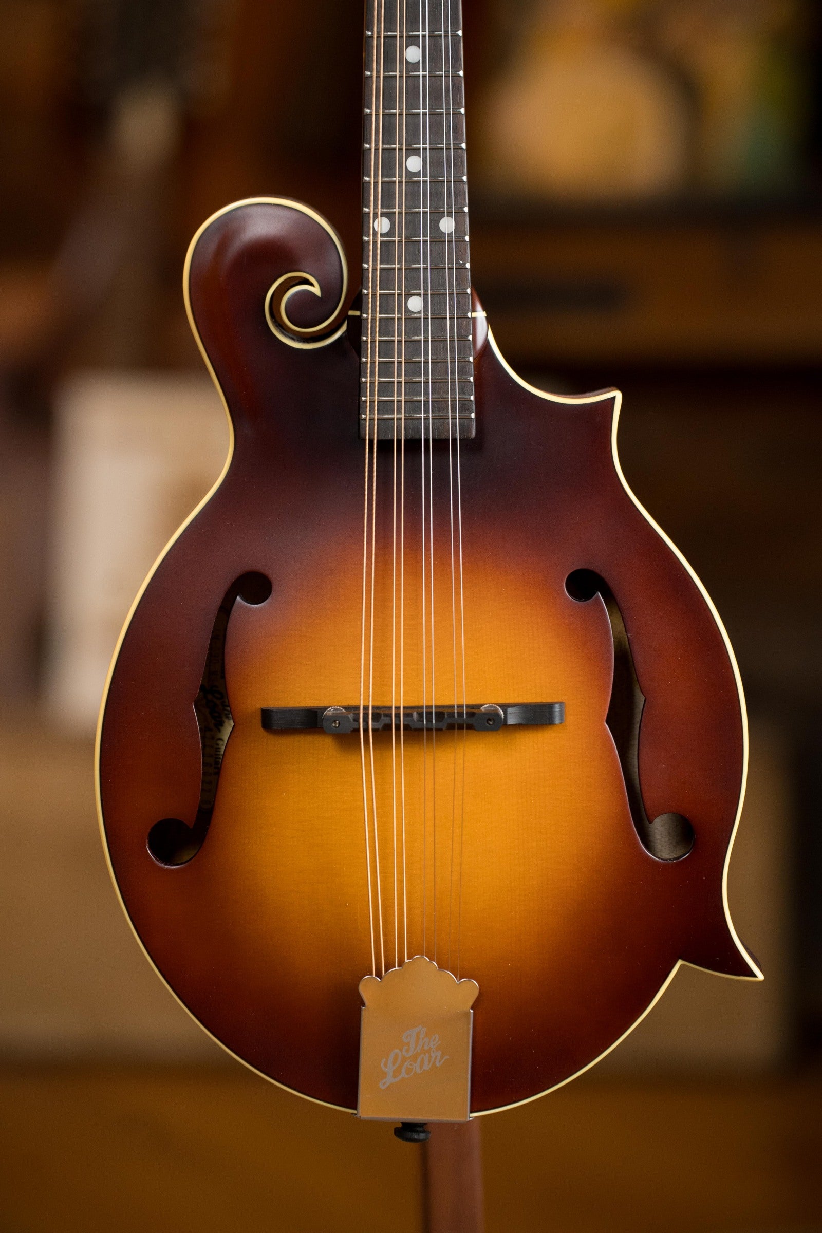 The Loar LM-590-MS Contemporary Satin F-Style Sunburst Mandolin #0228