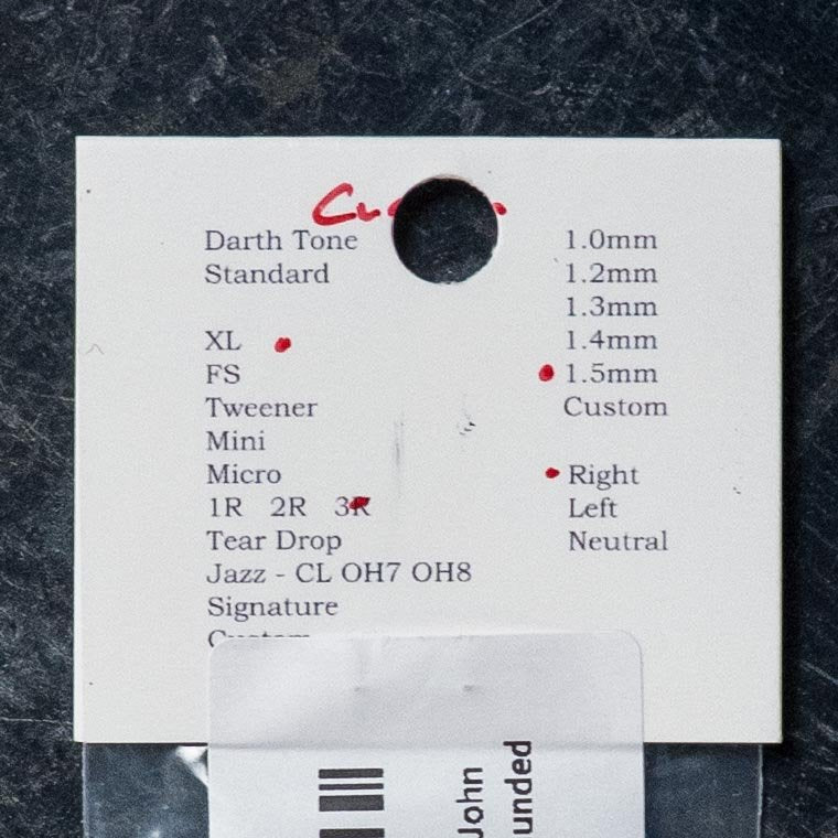 ToneSlabs Casein New Blue *John Chapman* Signature XL Tri 3Rounded Corner Guitar Pick - 1.3mm