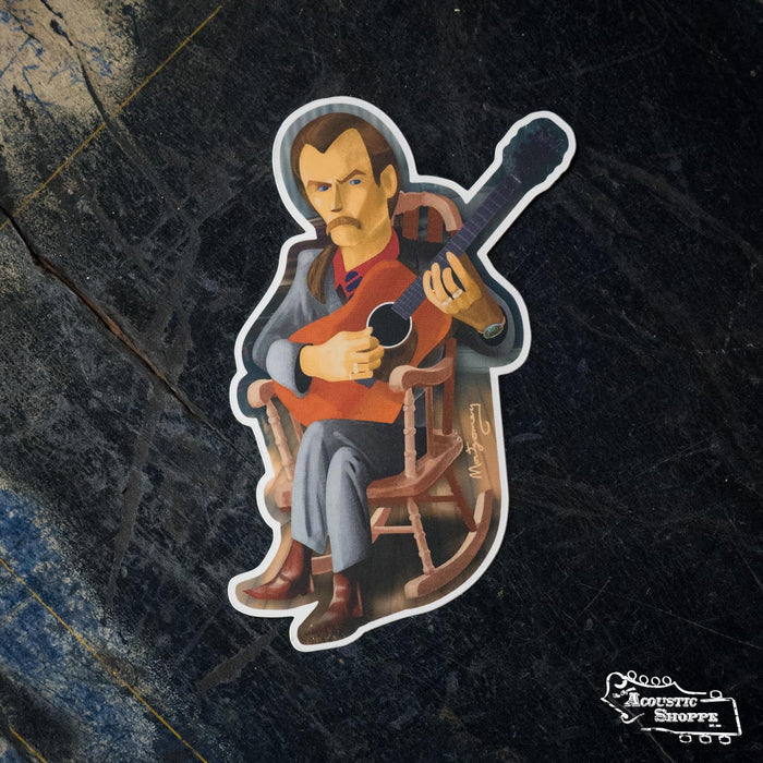 Tony Rice Sticker by Mark A Montgomery