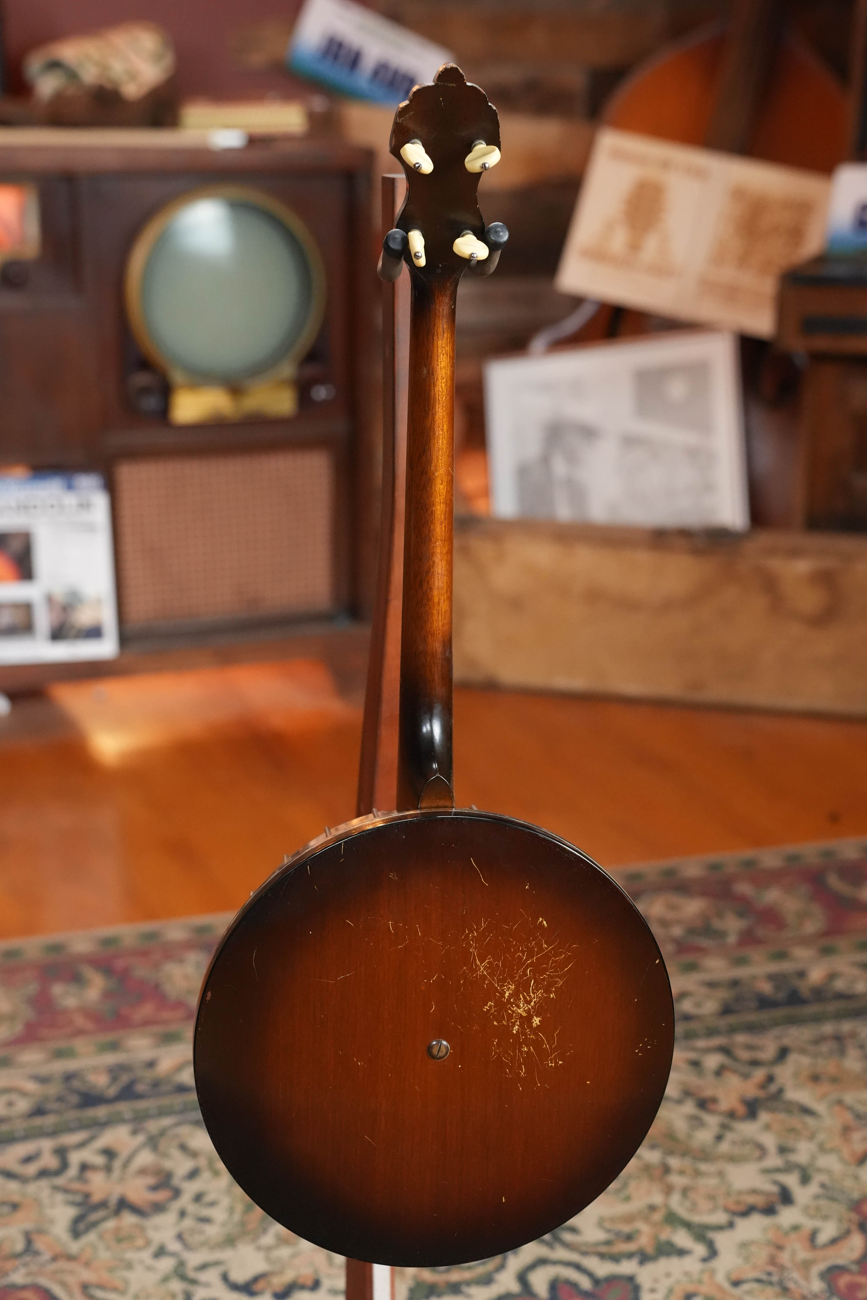 (Used) 1928 Bacon Style C Maple/Mahogany Resonator Banjo #2530