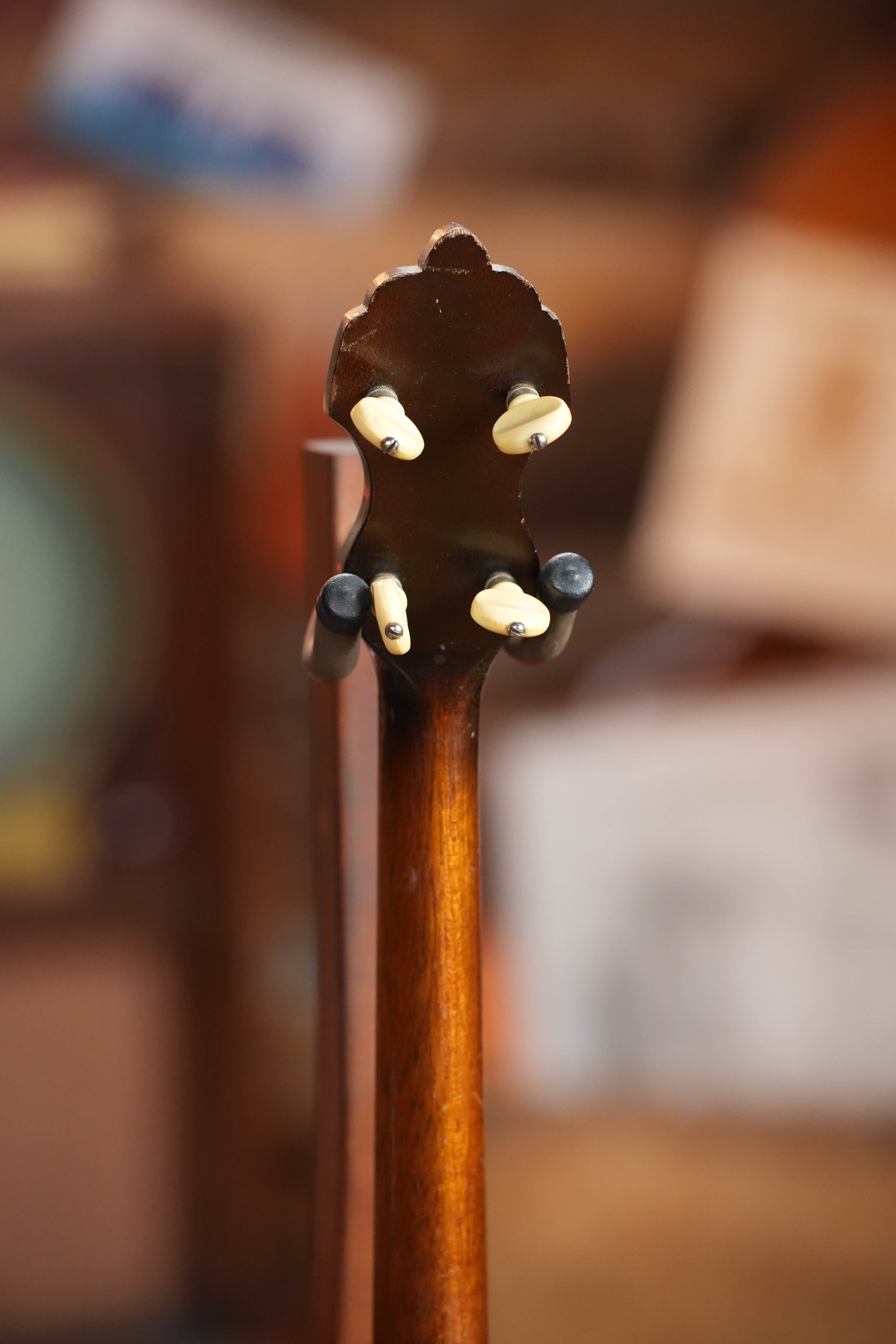 (Used) 1928 Bacon Style C Maple/Mahogany Resonator Banjo #2530
