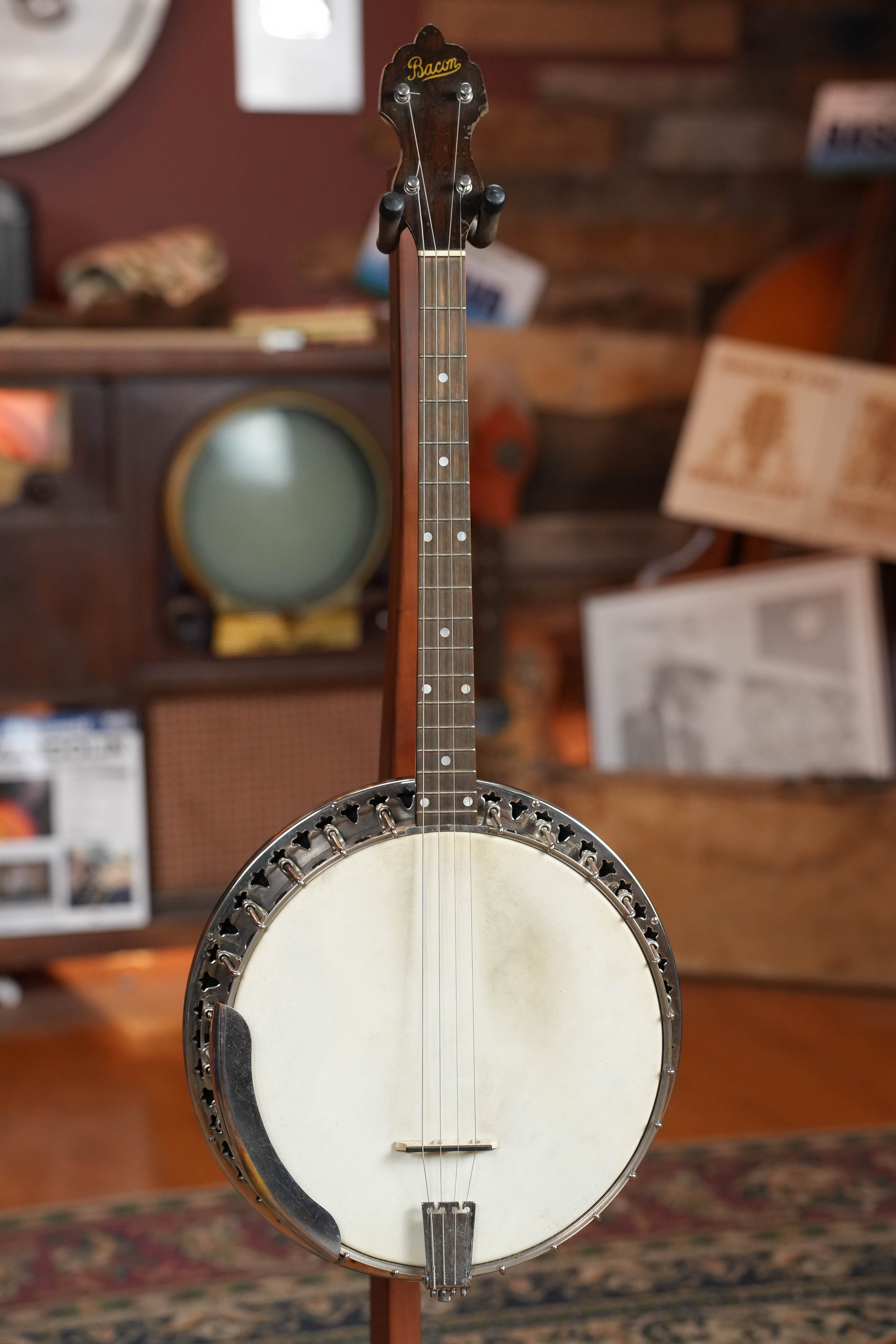 (Used) 1928 Bacon Style C Maple/Mahogany Resonator Banjo #2530