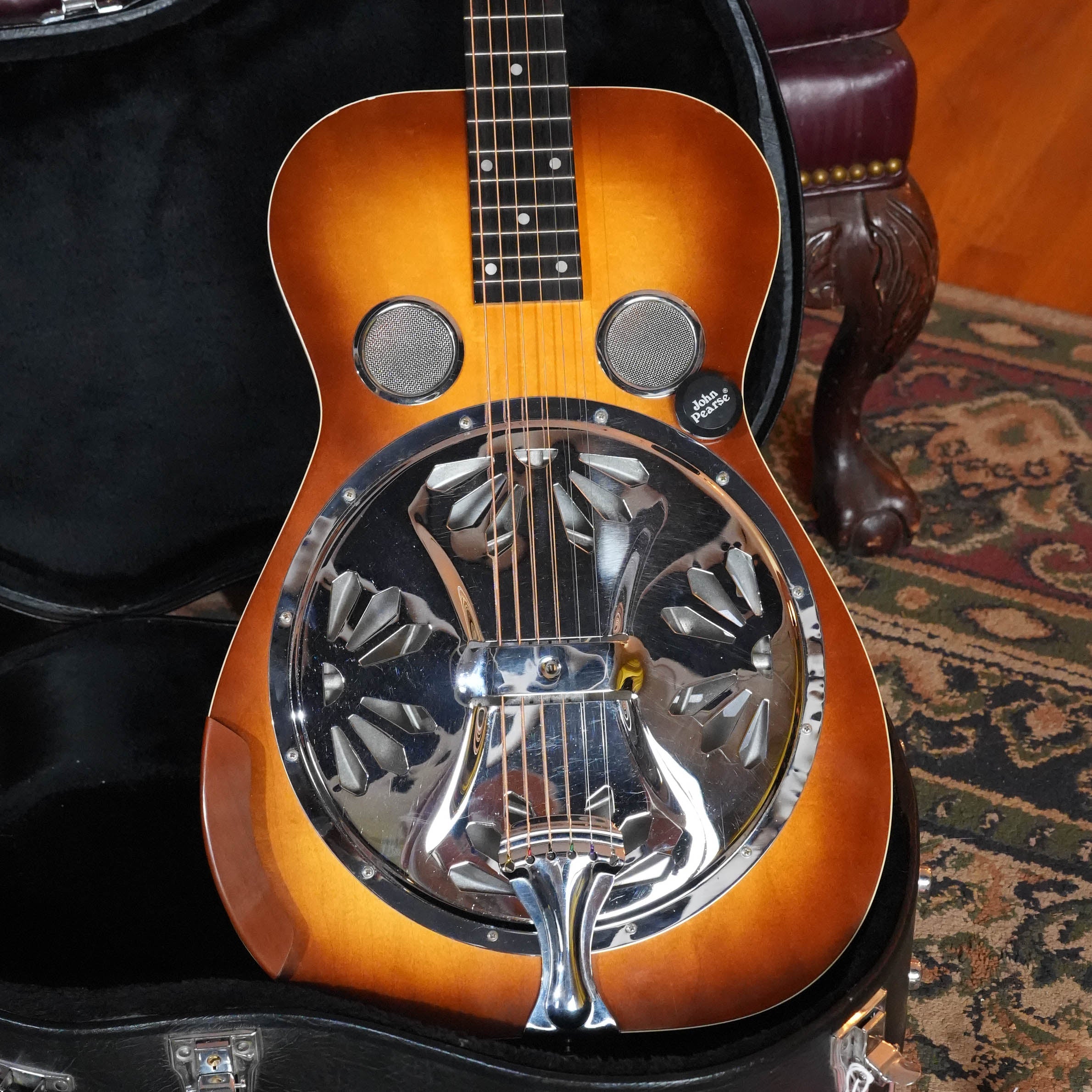 (Used) 1988 Regal Dobro Model 37 Mahogany Resonator Guitar w/ John Pearse Acoustic Pickup #188D