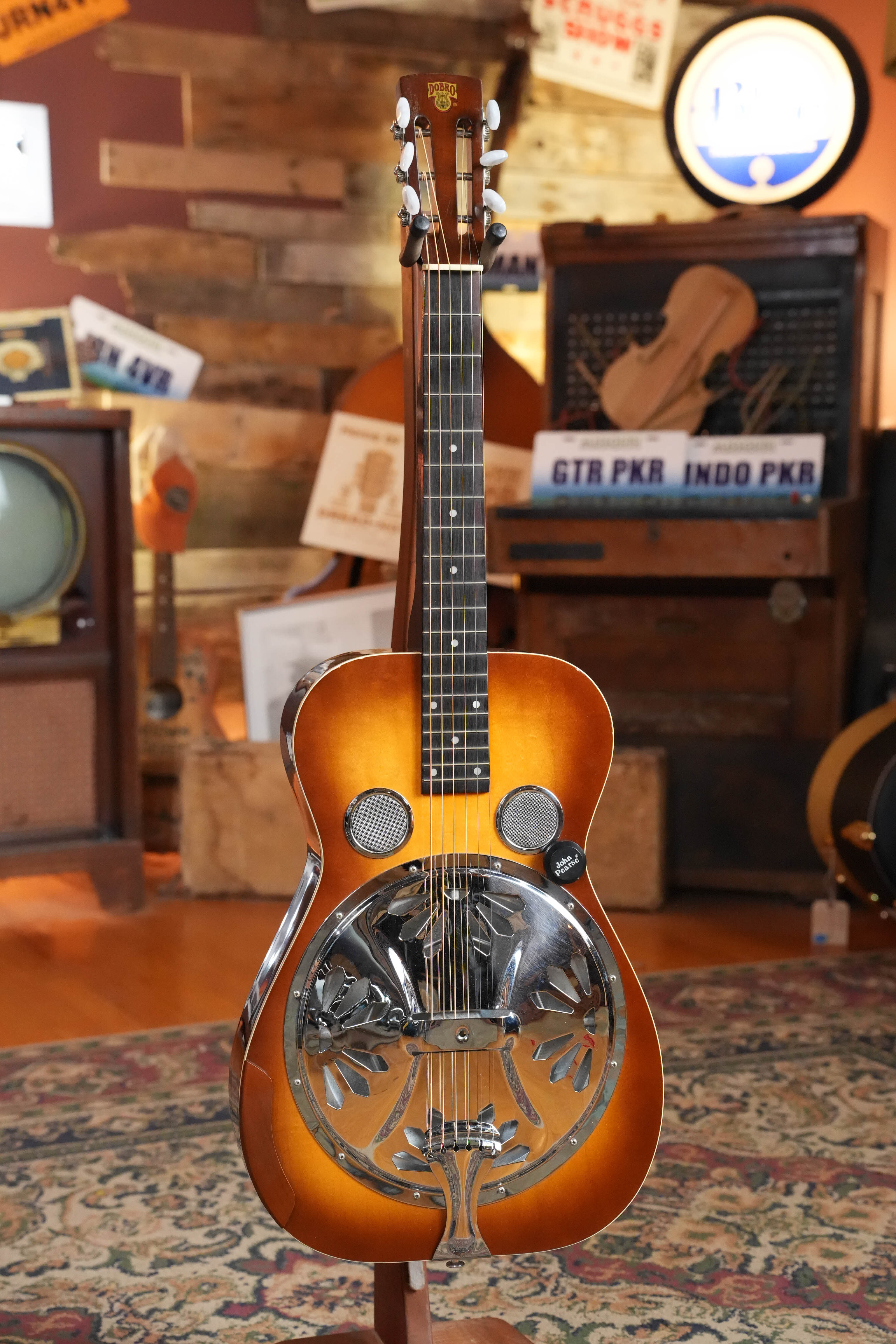 (Used) 1988 Regal Dobro Model 37 Mahogany Resonator Guitar w/ John Pearse Acoustic Pickup #188D