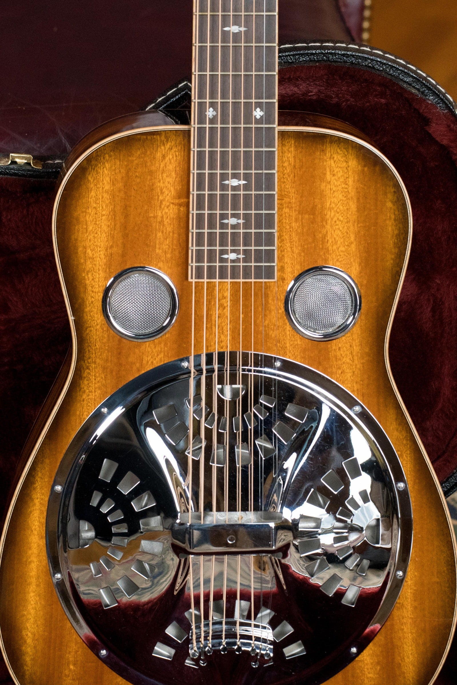 (Used) 2002 Beard 8-string All Mahogany E Model Resonator Guitar w/Pickup #1712