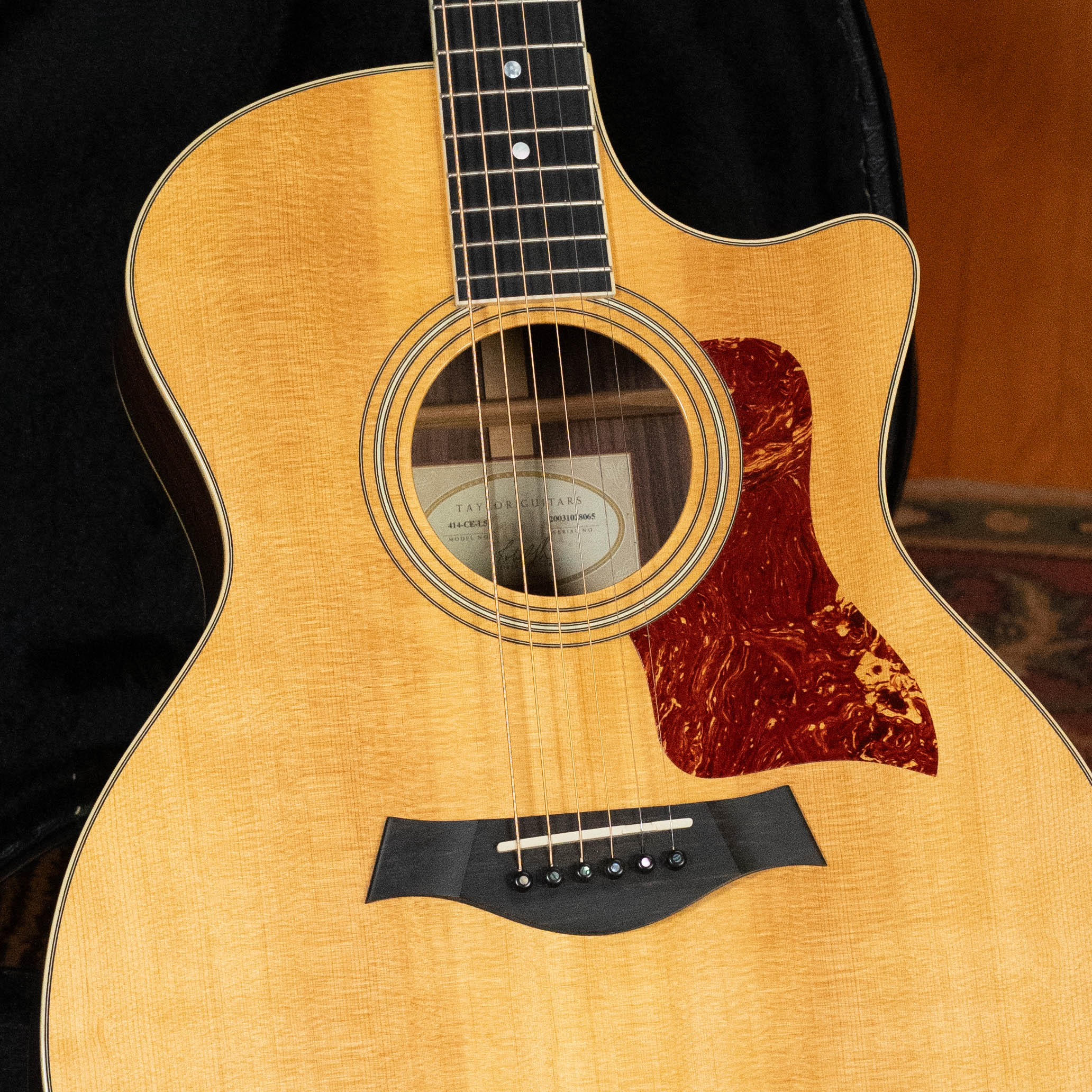 (Used) 2003 Taylor 414CE Sitka/Ovangkol Grand Auditorium Guitar w/Electronics #8065