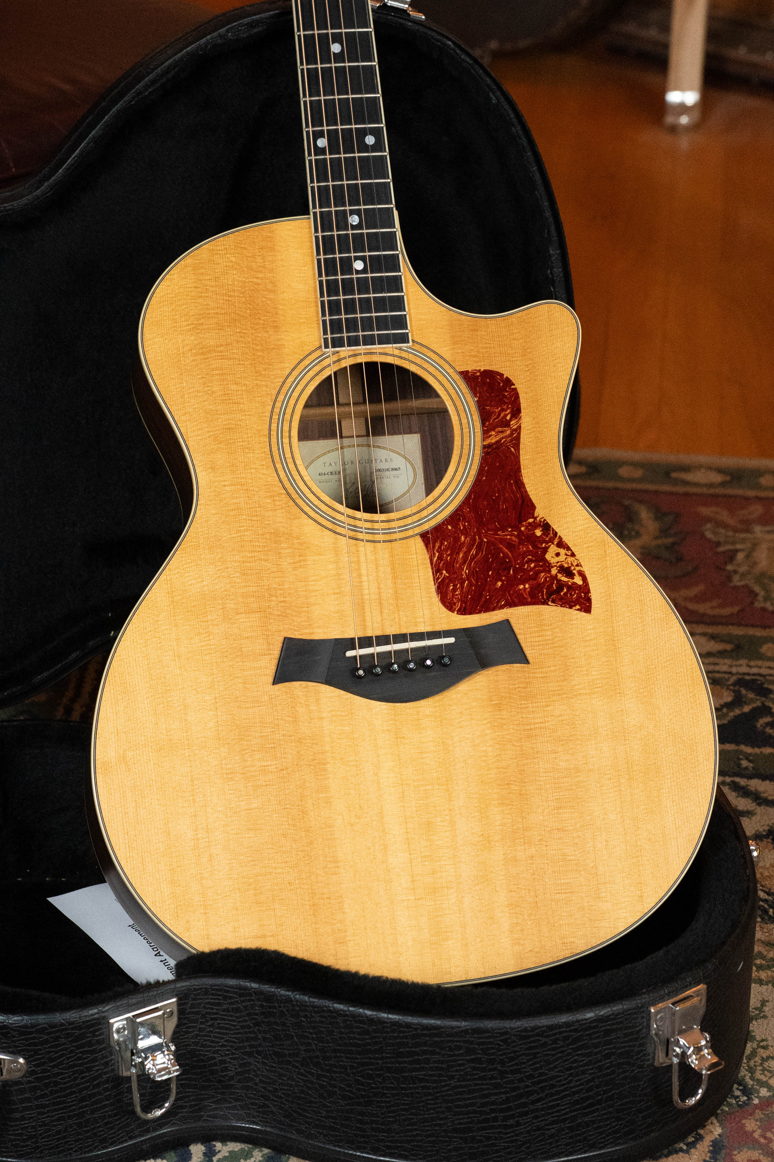 (Used) 2003 Taylor 414CE Sitka/Ovangkol Grand Auditorium Guitar w/Electronics #8065