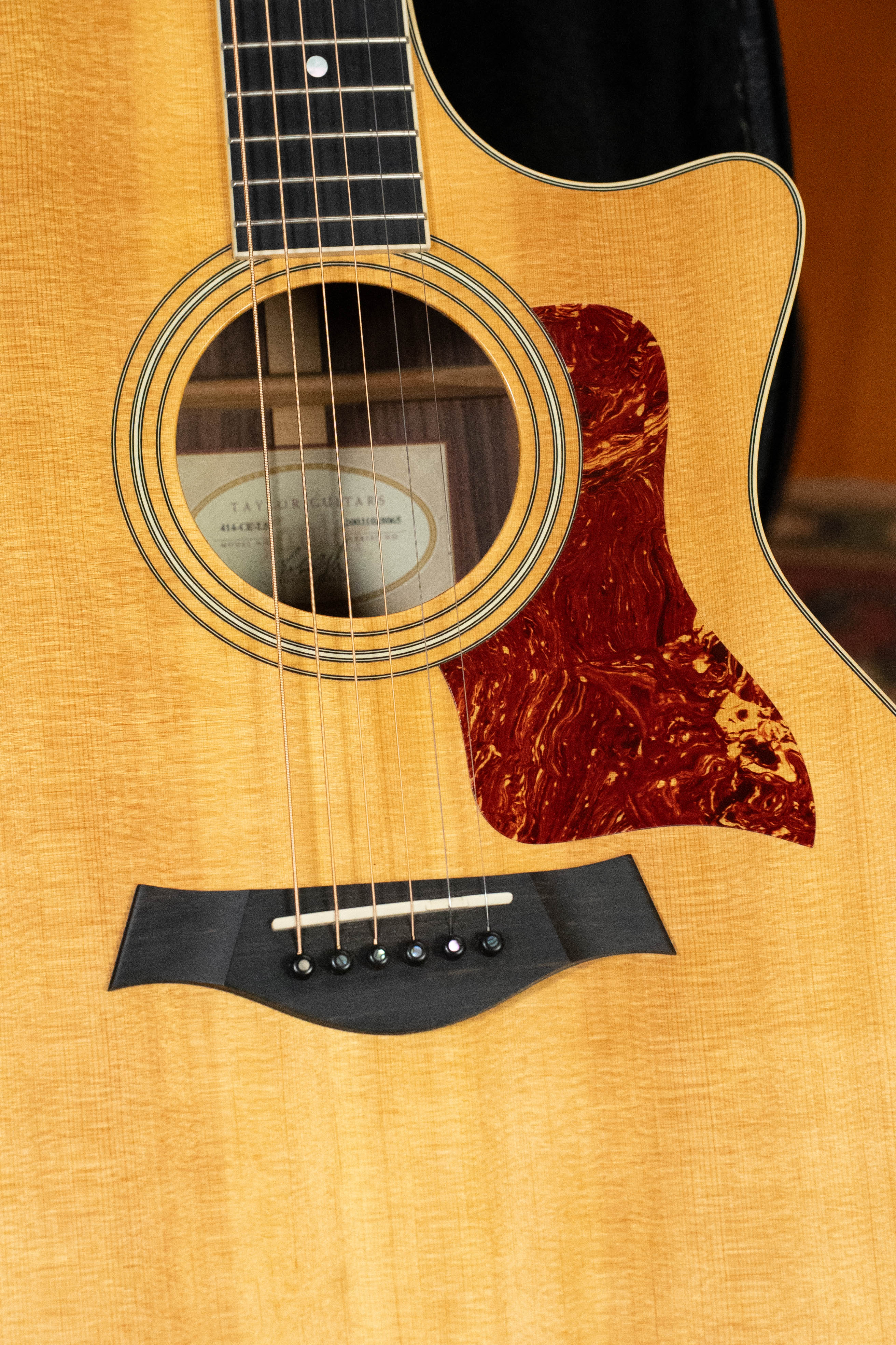 (Used) 2003 Taylor 414CE Sitka/Ovangkol Grand Auditorium Guitar w/Electronics #8065