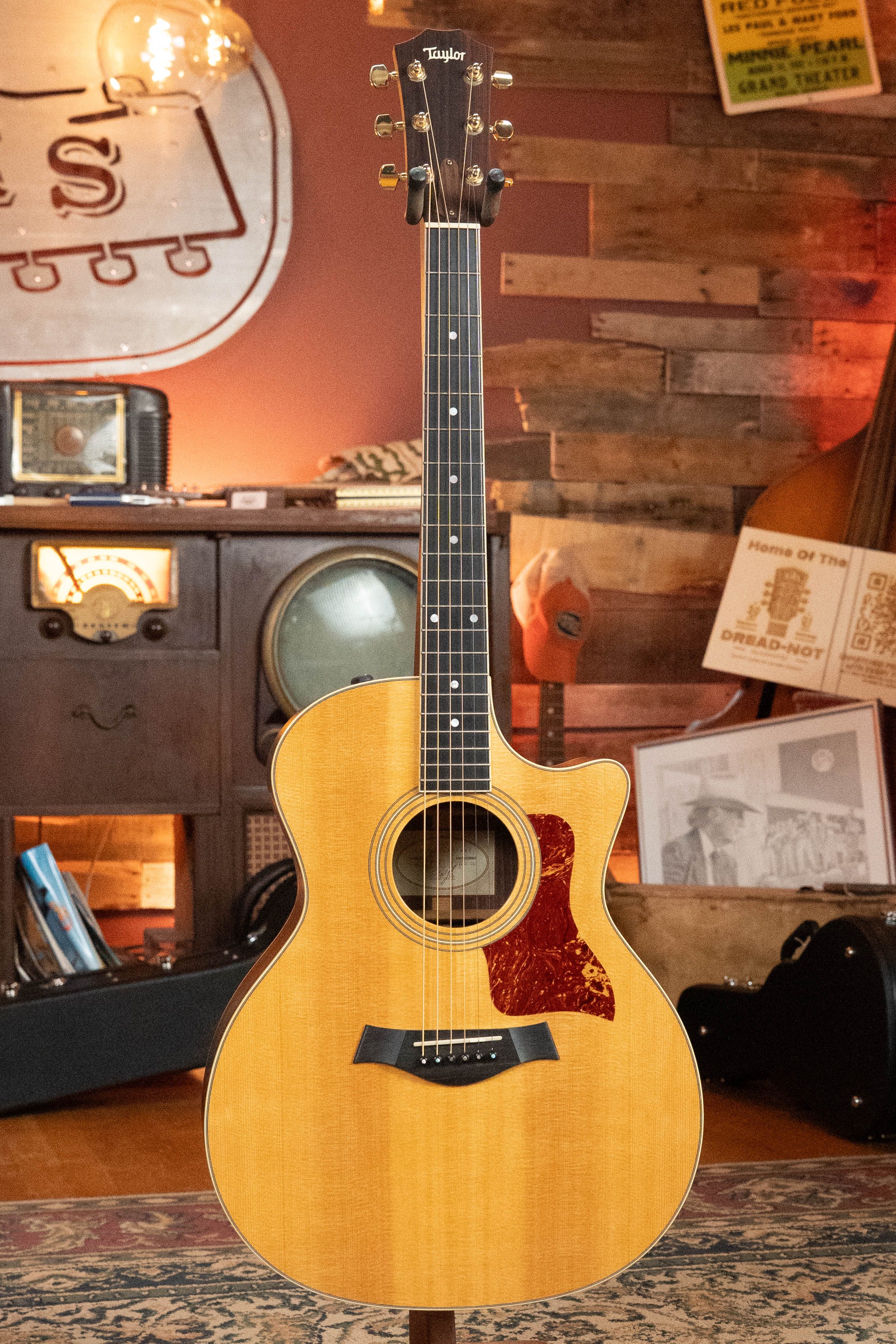 (Used) 2003 Taylor 414CE Sitka/Ovangkol Grand Auditorium Guitar w/Electronics #8065