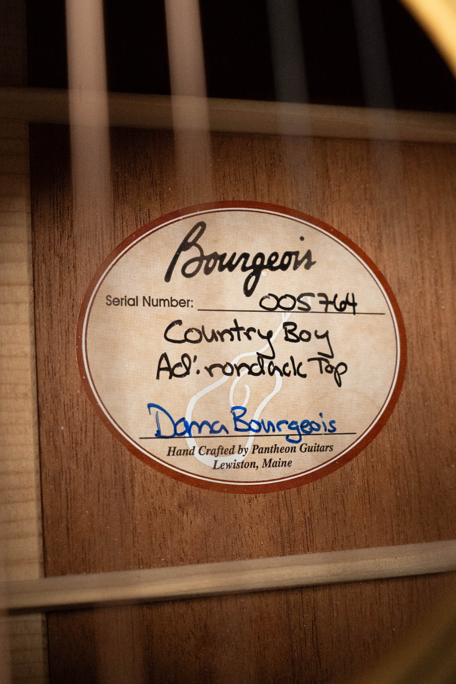 (Used) 2012 Bourgeois Country Boy Adirondack/Honduran Mahogany Dreadnought Acoustic Guitar #5764