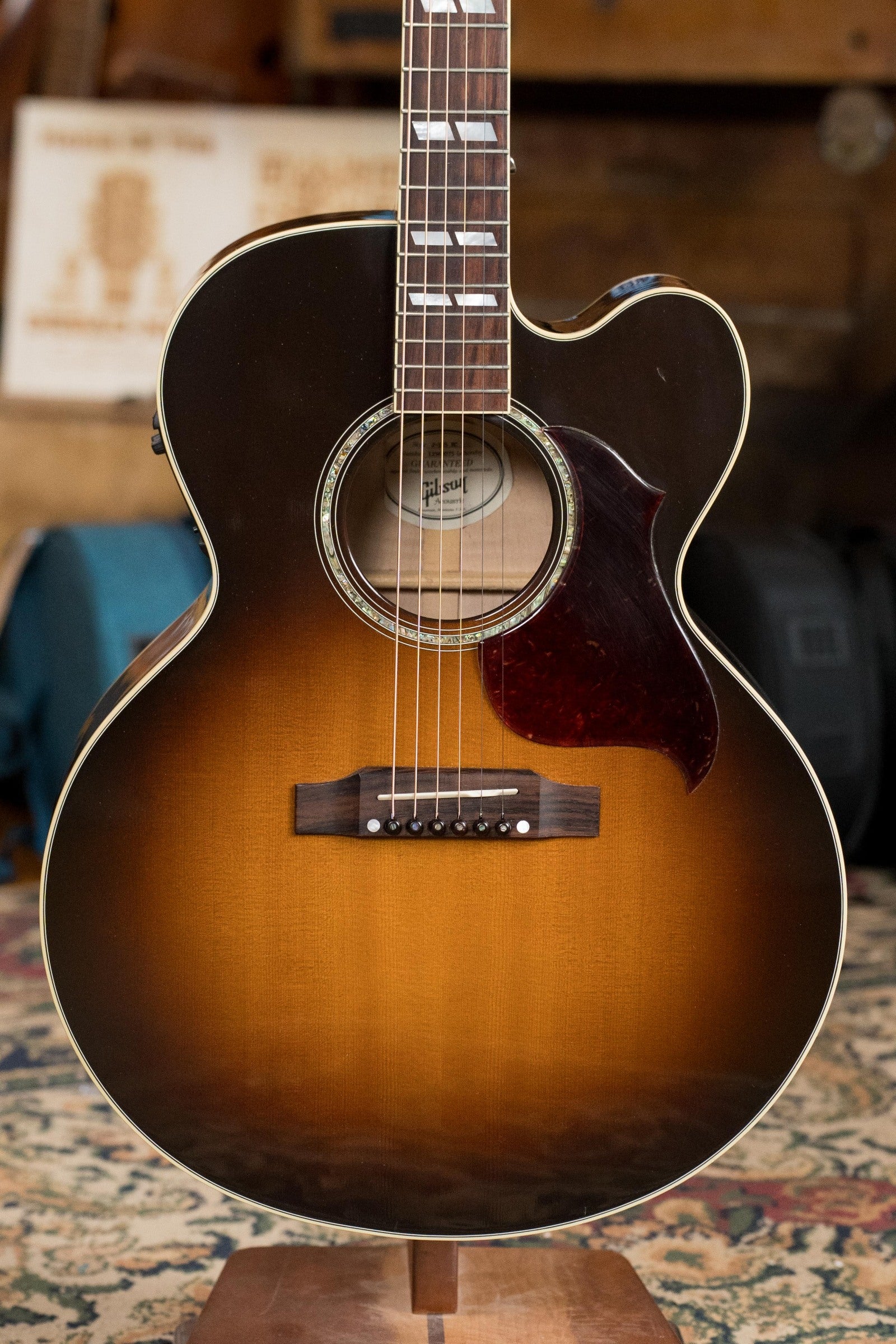 (Used) 2012 Gibson J185 EC Sitka/Maple Jumbo Guitar w/Fishman Pickup #2075