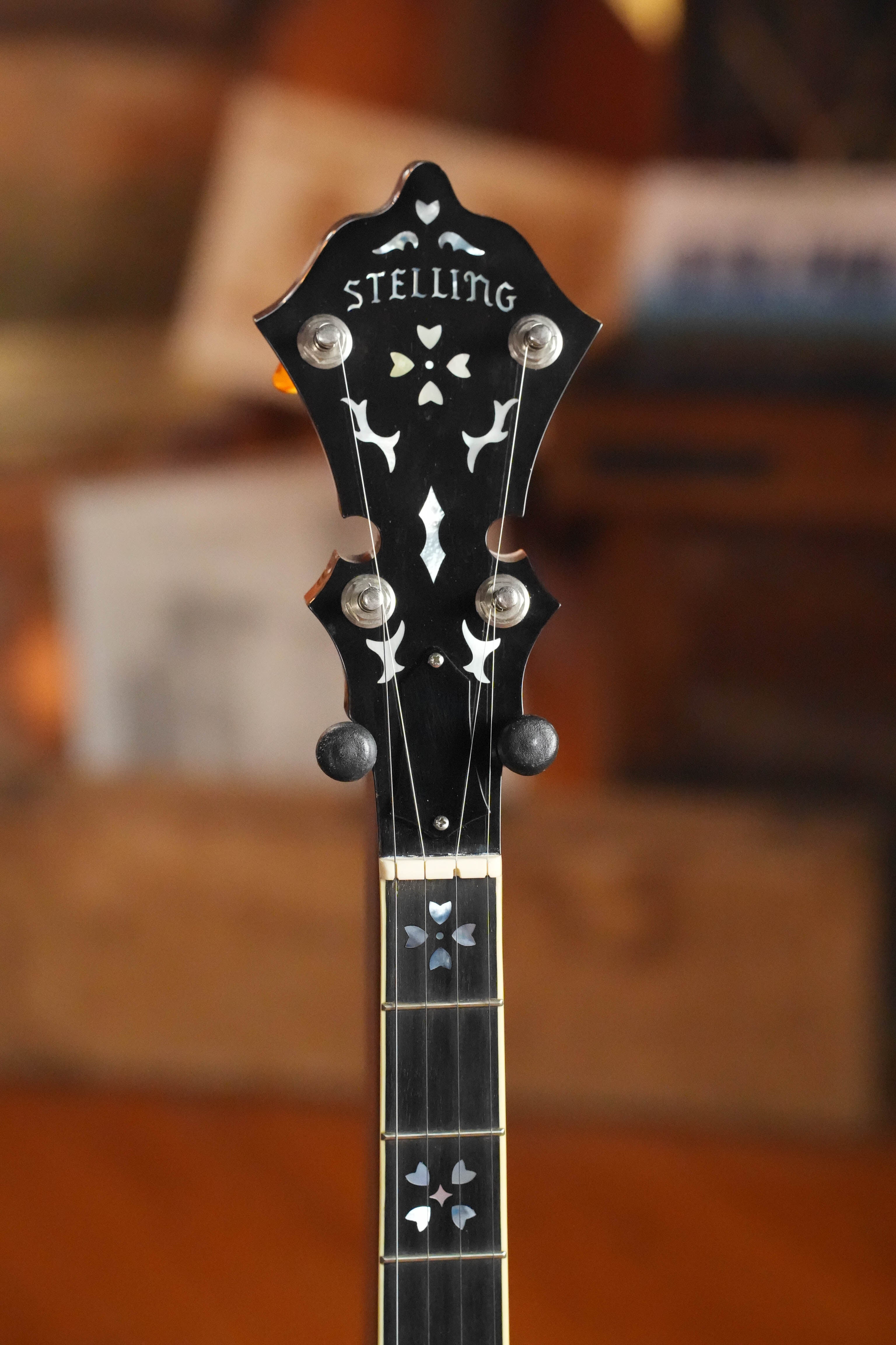 (Used) 2013 Stelling Sunflower Curly Maple 5-String Resonator Banjo #6980