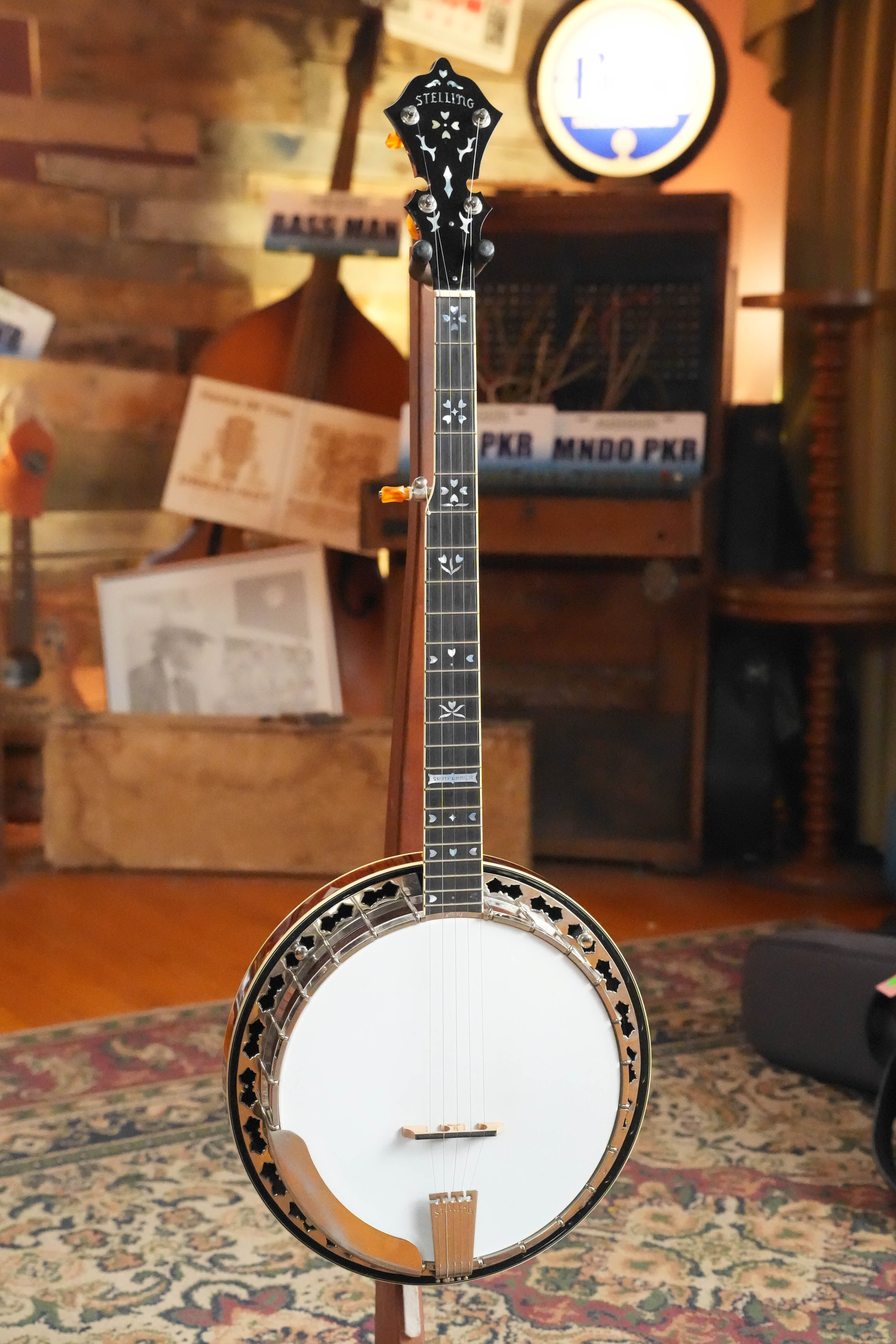 (Used) 2013 Stelling Sunflower Curly Maple 5-String Resonator Banjo #6980