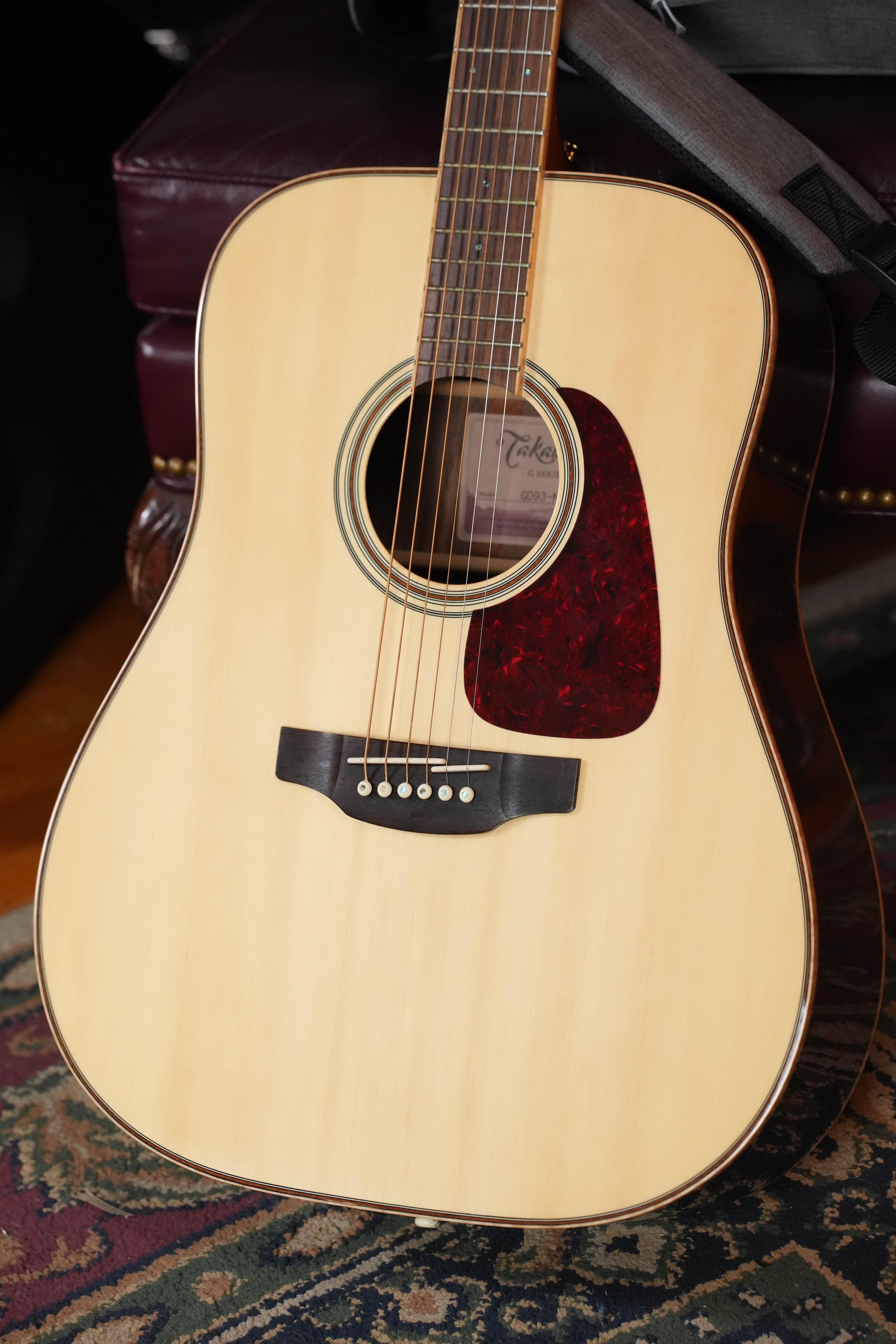 (Used) 2015 Takamine GD93-NAT Solid Spruce/Rosewood + Quilted Maple Dreadnought Acoustic Guitar #1760