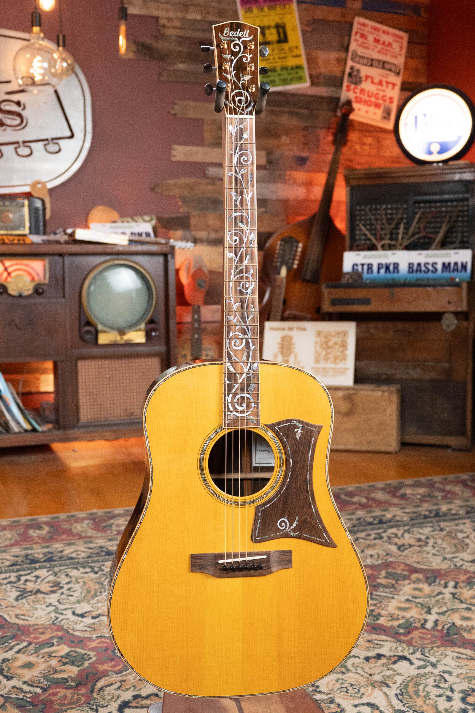 (Used) 2015 Bedell Summer of Love Adirondack/Rosewood Dreadnought Acoustic Guitar #4014