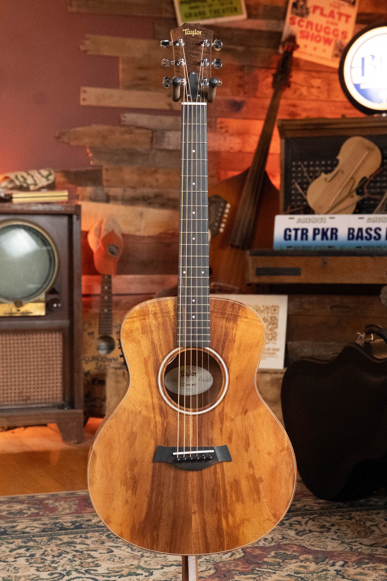 (Used) 2017 Taylor GS Mini All Hawaiian Koa Travel-Sized Modern Parlor Guitar w/Pickup #7255