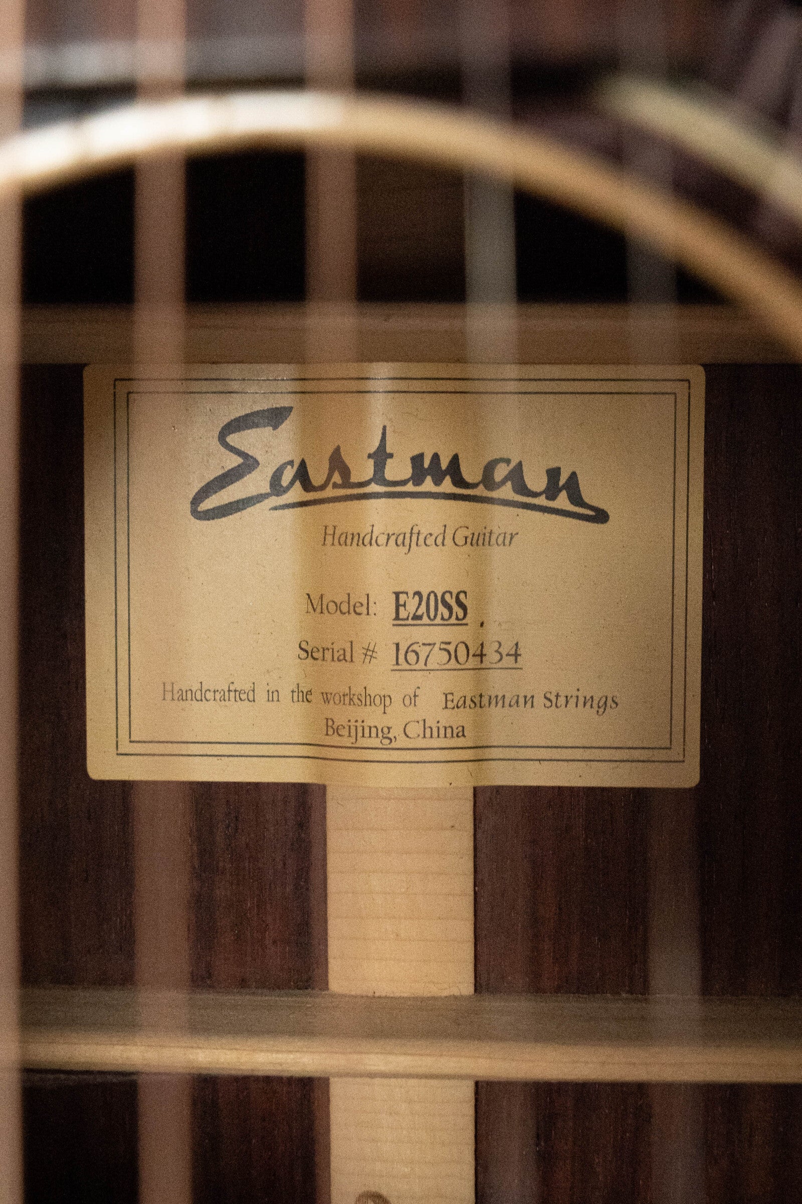 (Used) 2018 Eastman E20SS Adirondack/Rosewood Slope Shoulder Dreadnought Acoustic Guitar #0434