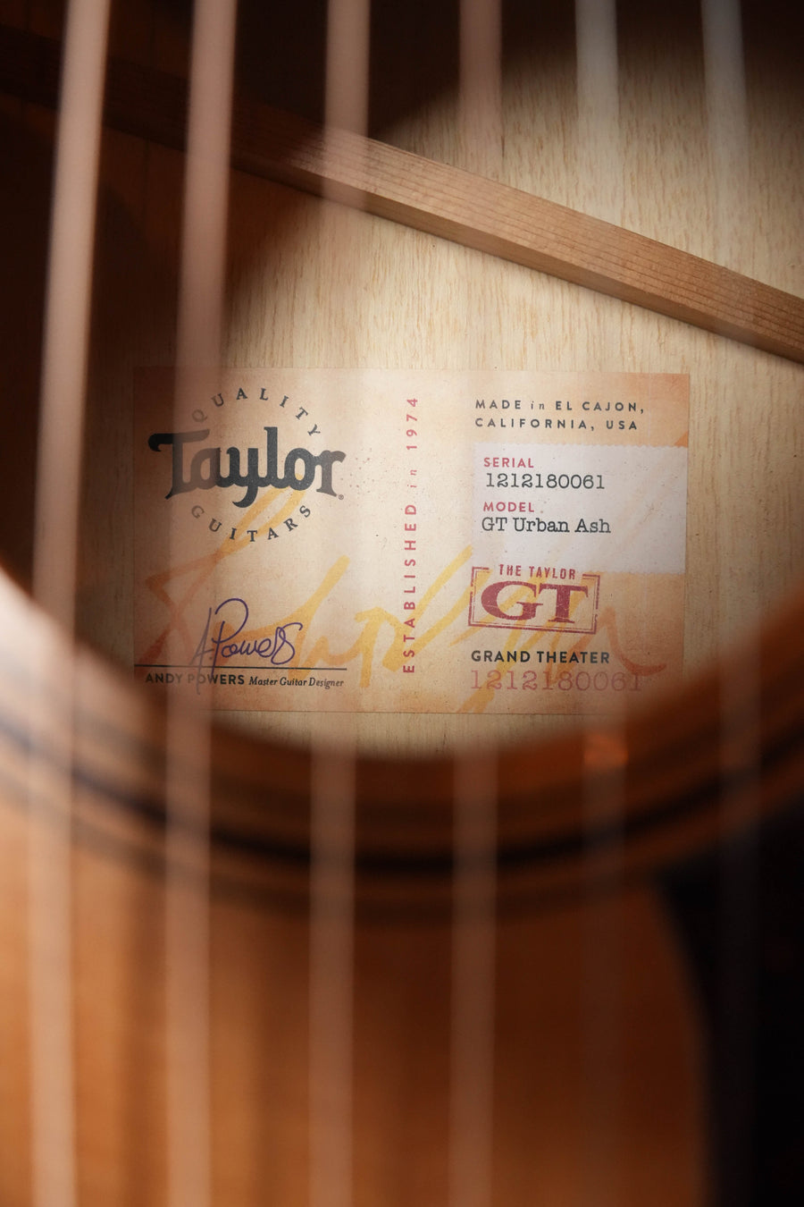(Used) 2020 Taylor GT Urban Ash Solid Sitka Spruce/Solid Urban Ash Grand Theater Acoustic Guitar #0061