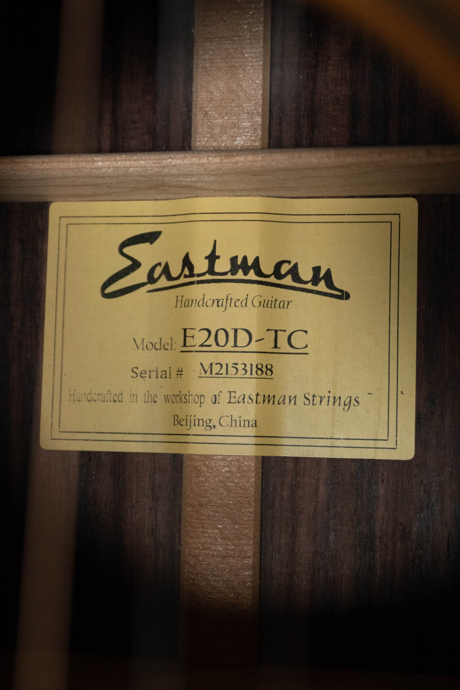 (Used) 2021 Eastman E20D-TC Thermo-Cured Adirondack/Rosewood Dreadnought Acoustic Guitar #3188