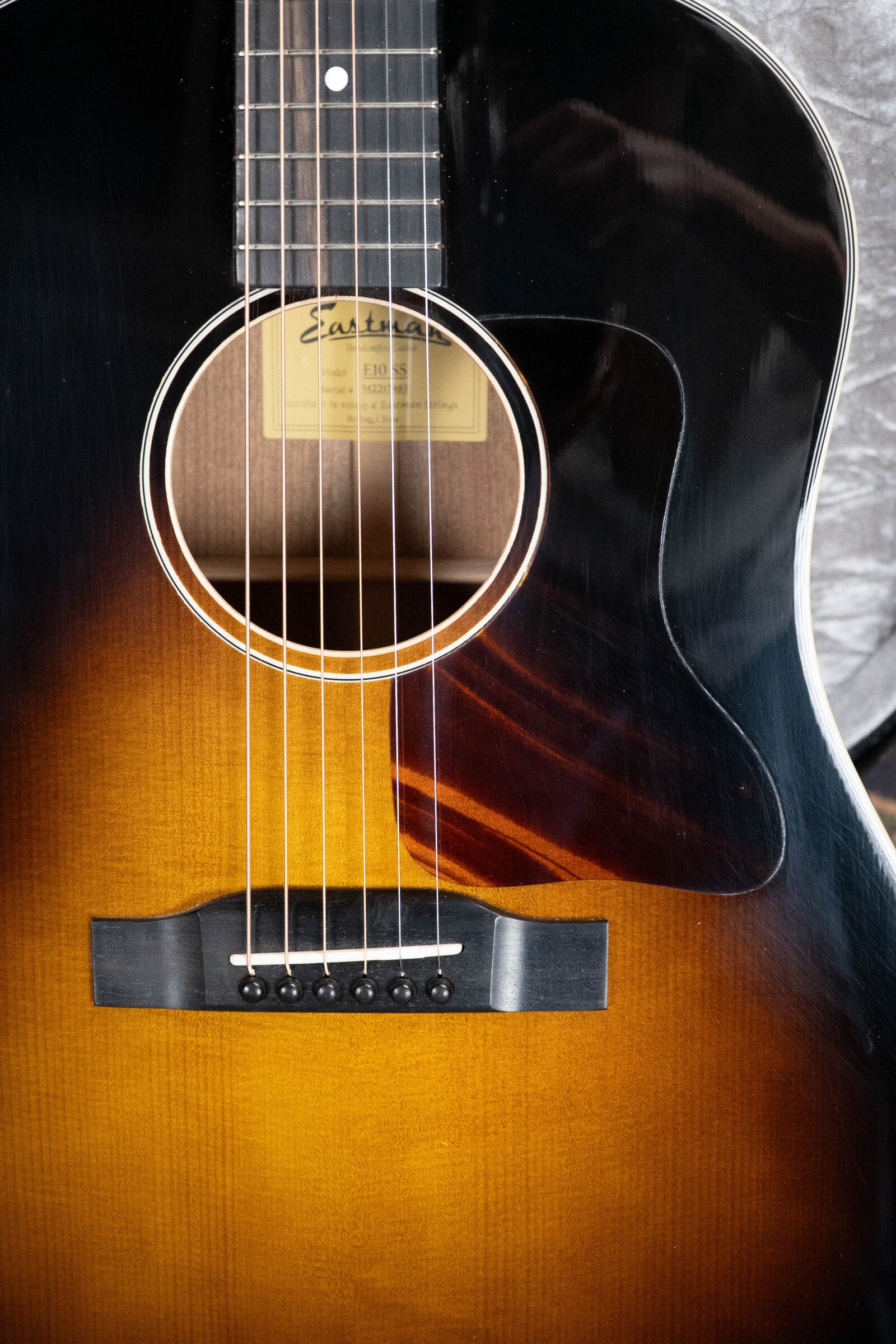 (Used) 2022 Eastman E10SS Adirondack/Mahogany Sunburst Slope Shoulder Dreadnought Acoustic Guitar #7463
