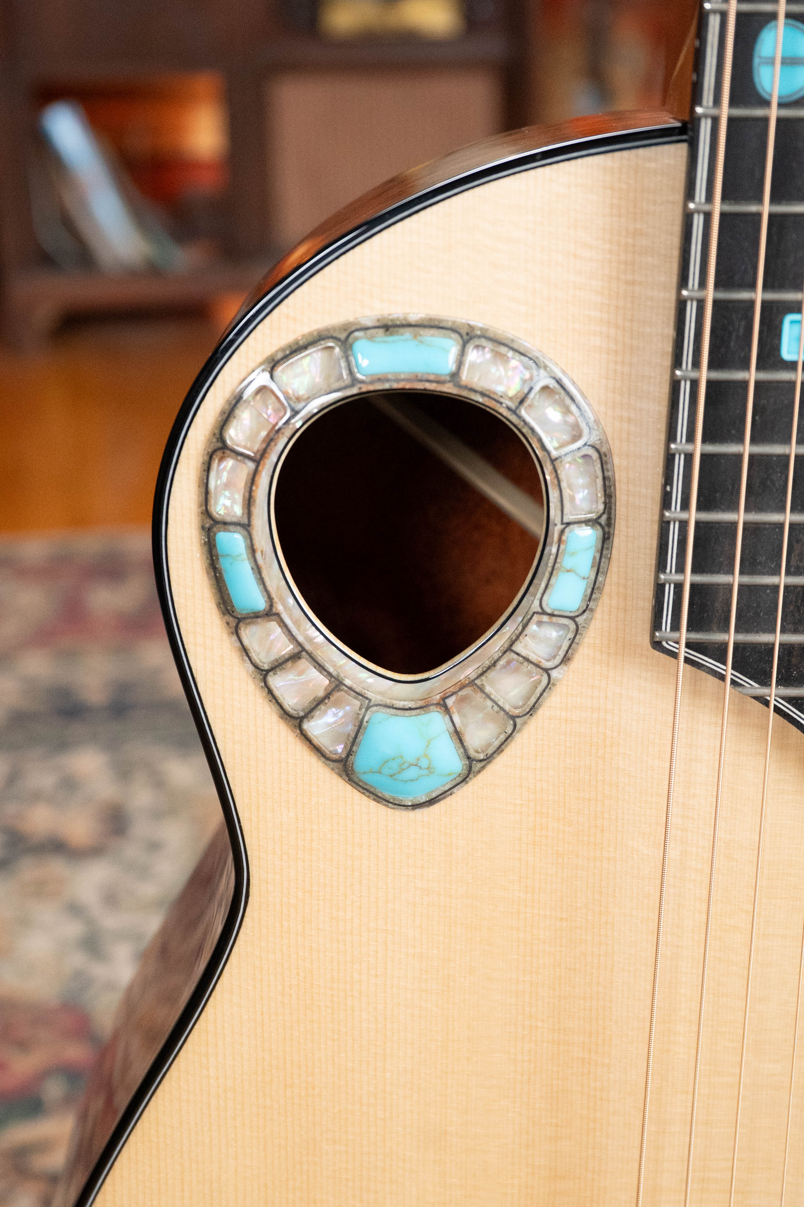 (Used) 2022 Lame Horse Big Hoss Alpine/Mesquite Beveled Edged Grand Auditorium Acoustic Guitar #3674