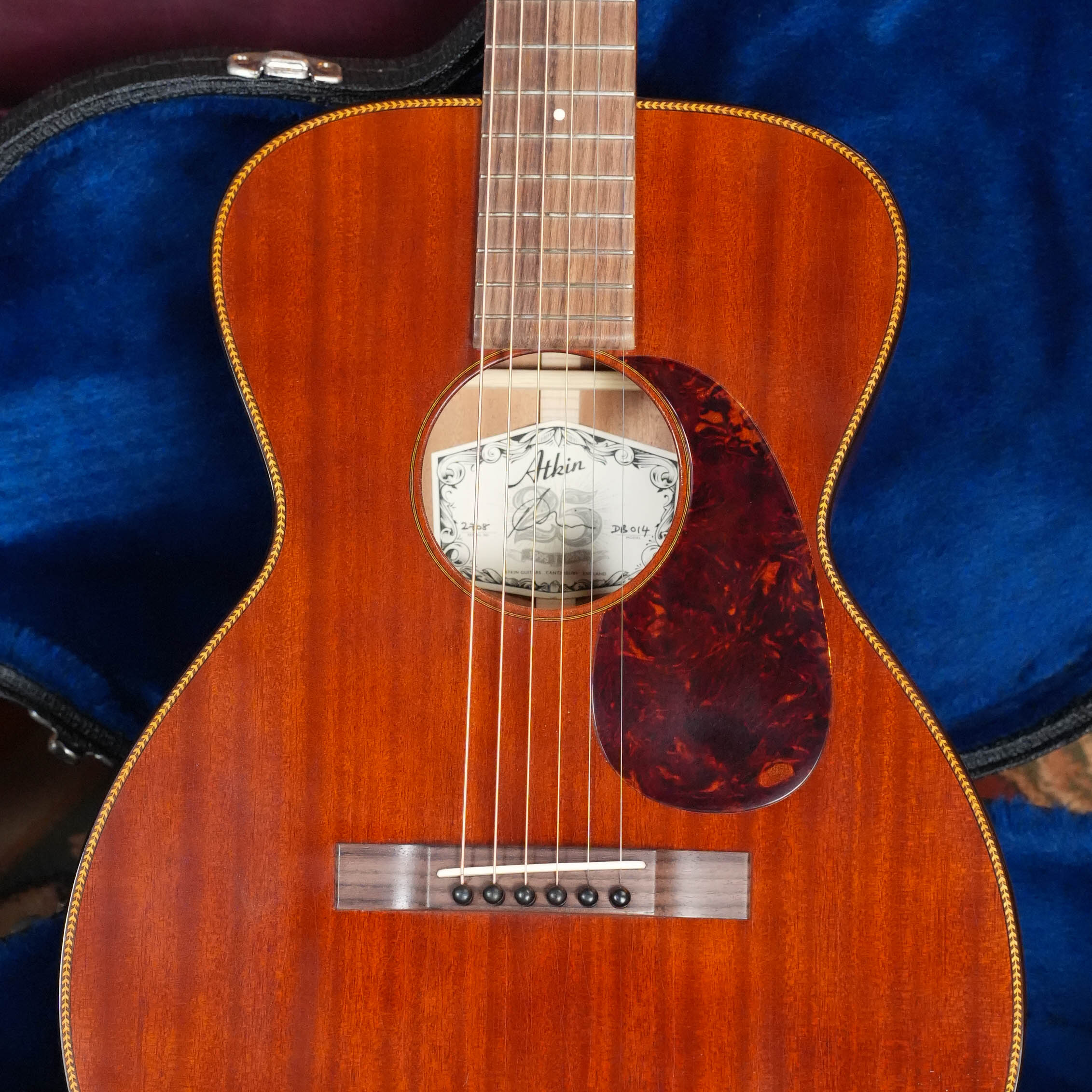 (Used) 2023 Atkin Dust Bowl Single O Mahogany/Mahogany Parlor Acoustic Guitar #2708