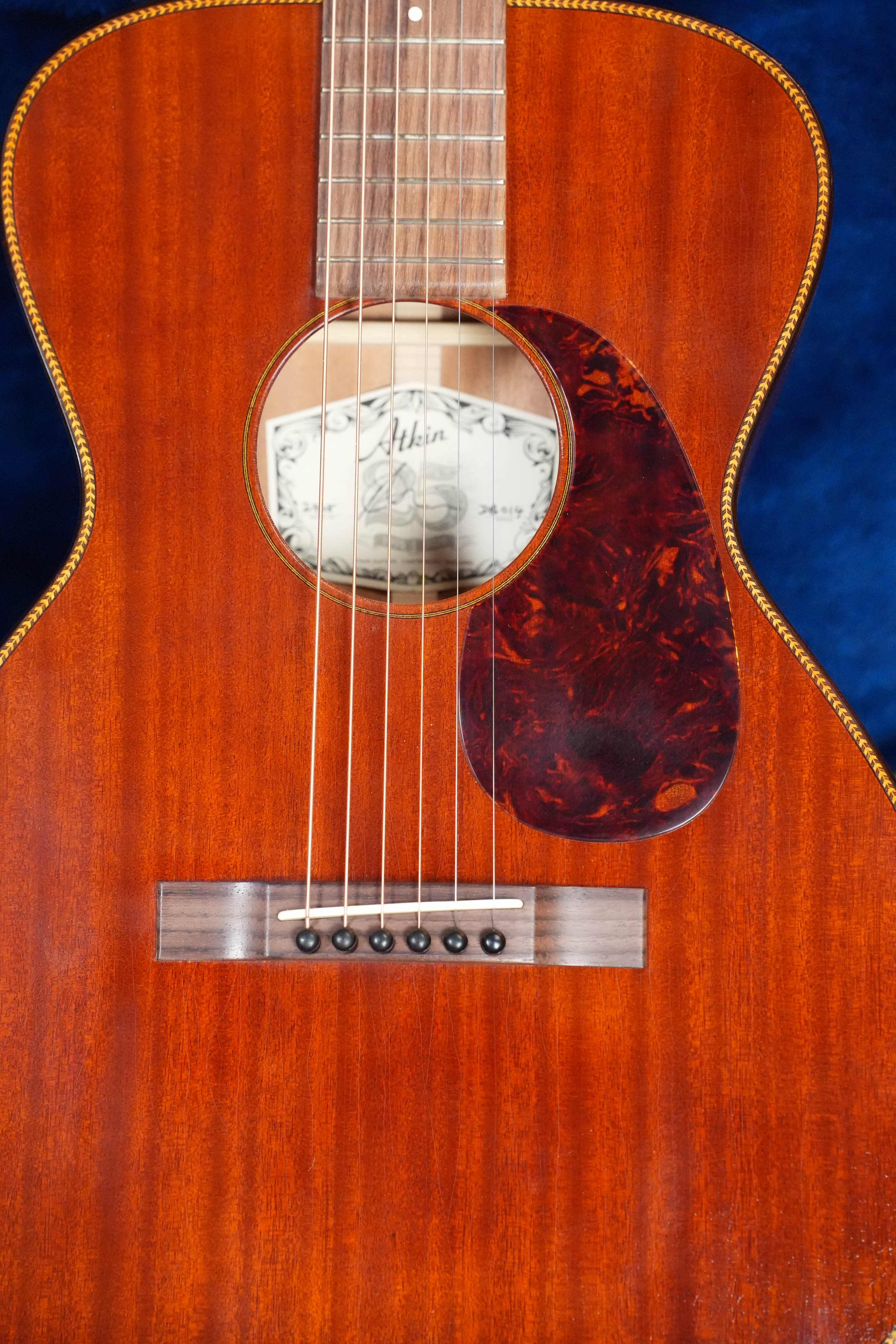 (Used) 2023 Atkin Dust Bowl Single O Mahogany/Mahogany Parlor Acoustic Guitar #2708