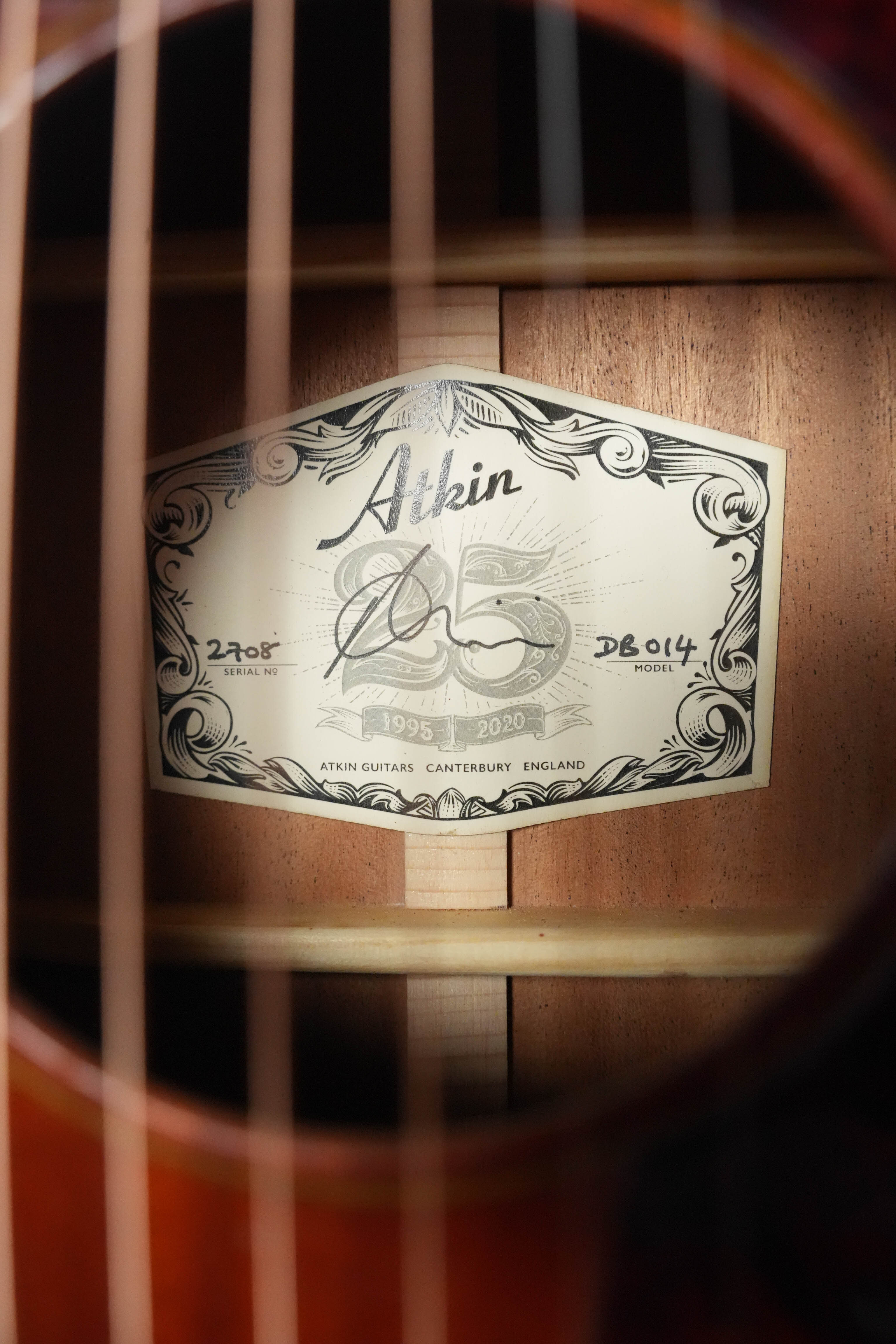 (Used) 2023 Atkin Dust Bowl Single O Mahogany/Mahogany Parlor Acoustic Guitar #2708