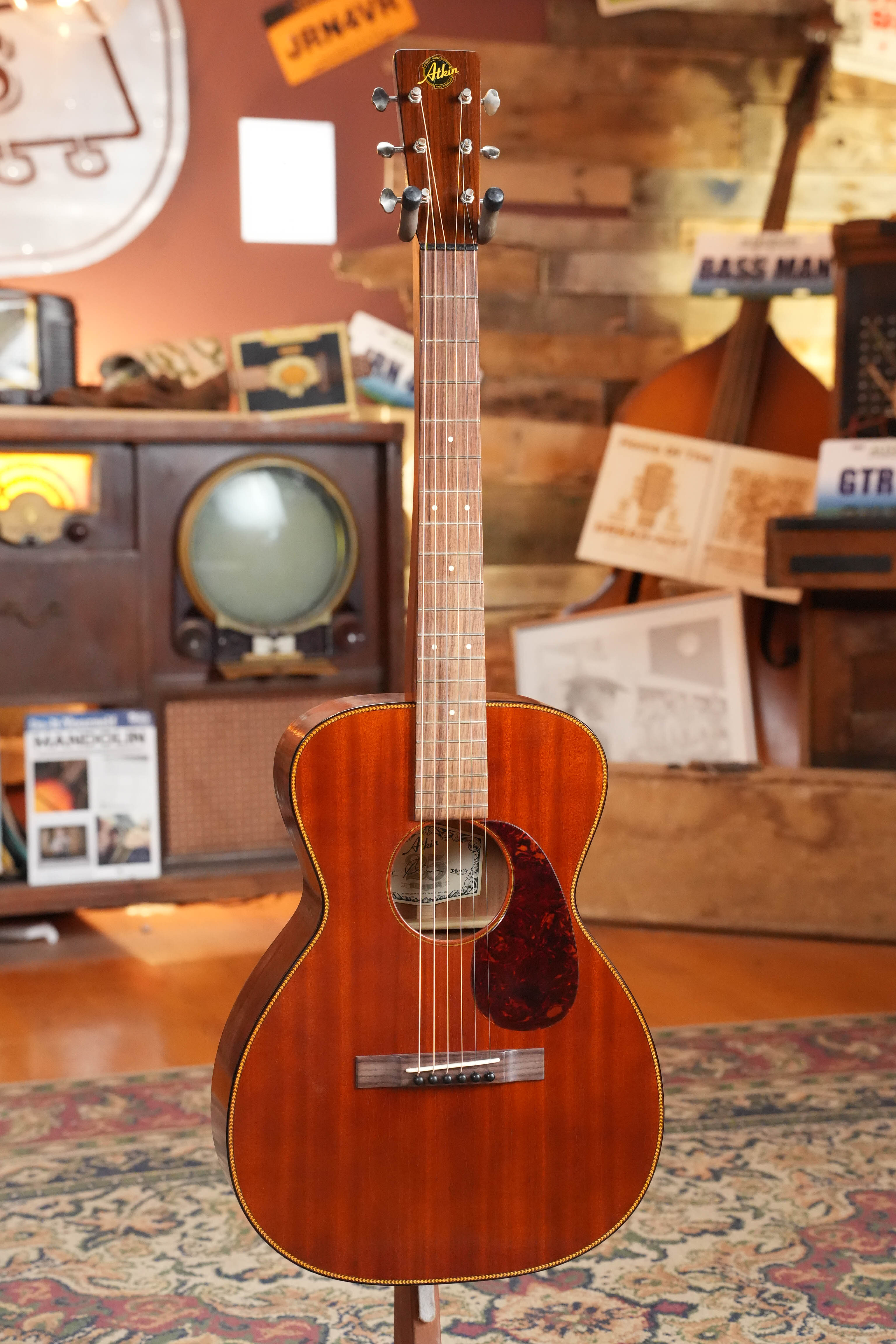 (Used) 2023 Atkin Dust Bowl Single O Mahogany/Mahogany Parlor Acoustic Guitar #2708