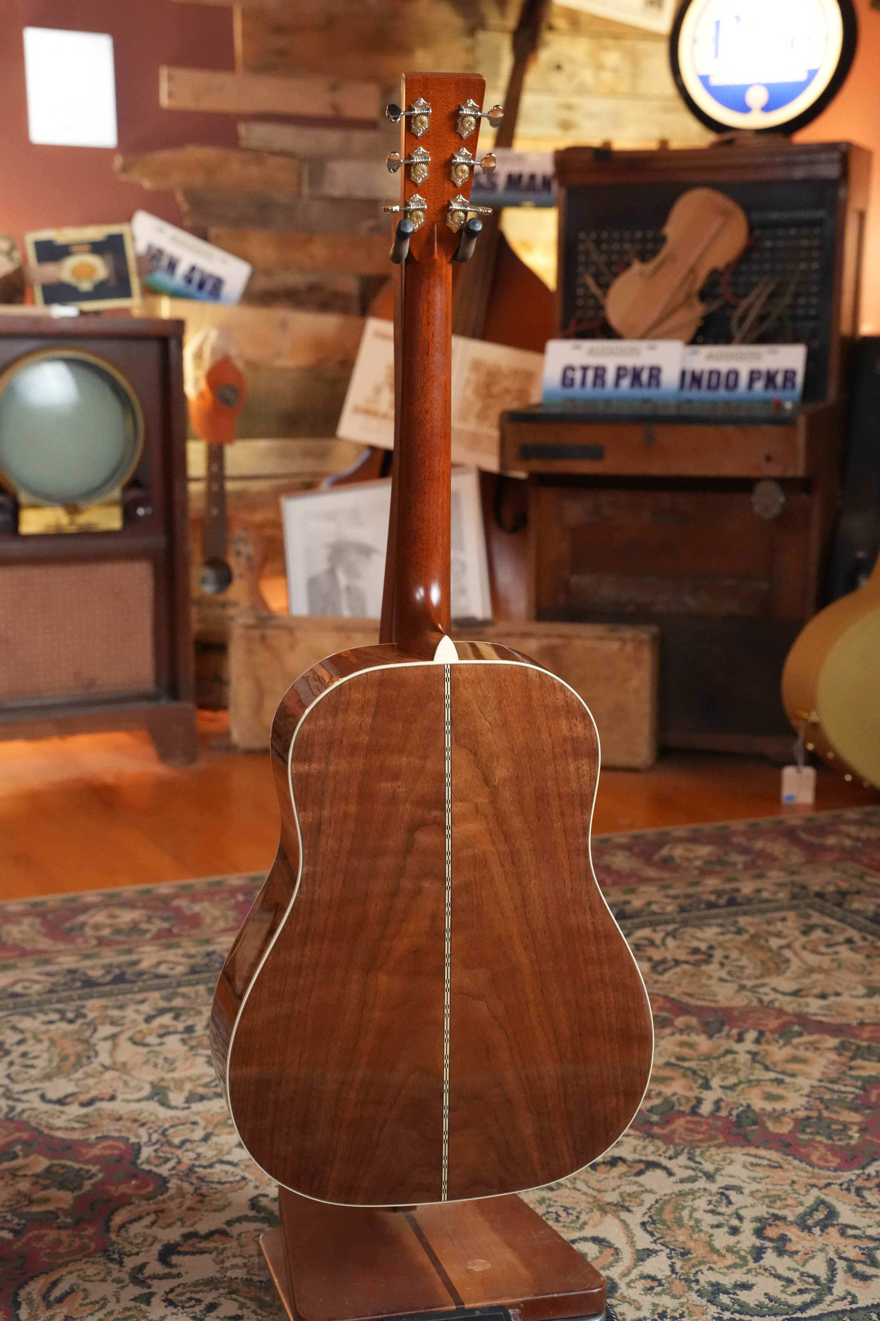 (Used) 2024 Martin Custom Shop All Walnut Slope Shoulder Dreadnought Acoustic Guitar #0844