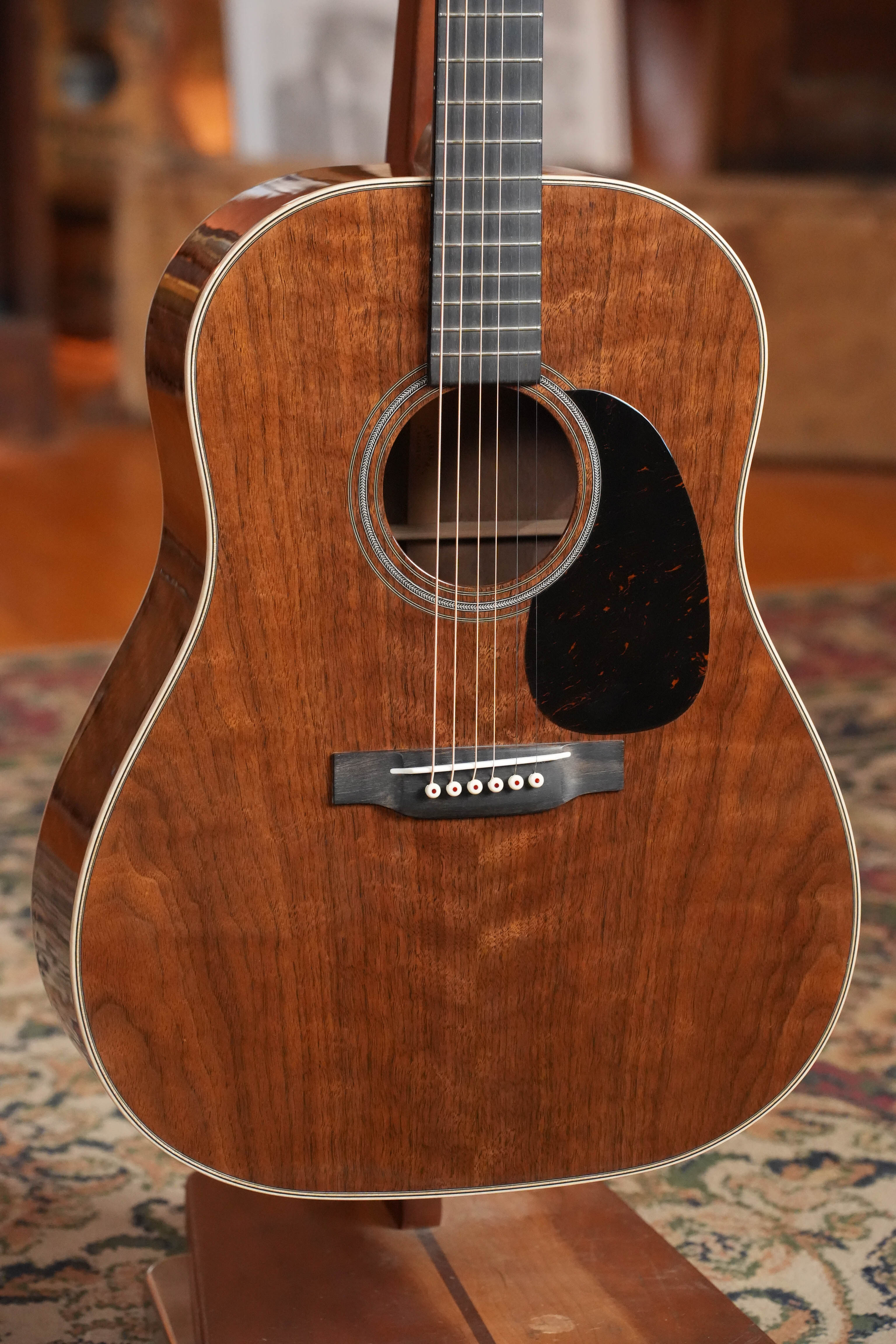 (Used) 2024 Martin Custom Shop All Walnut Slope Shoulder Dreadnought Acoustic Guitar #0844